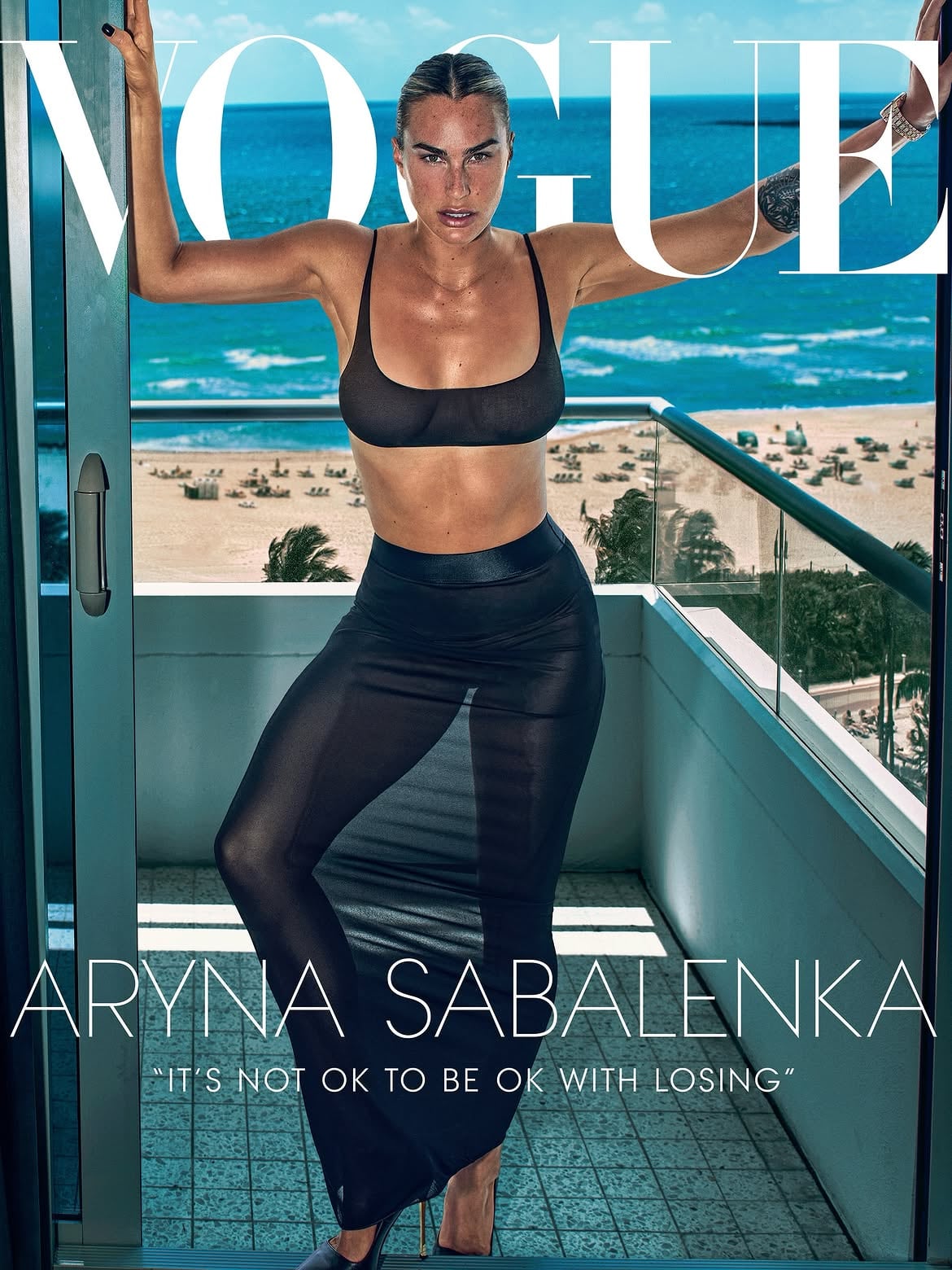 La tenista bielorrusa fue protagonista de la portada digital de Vogue (Foto: Instagram @arynasabalenka)