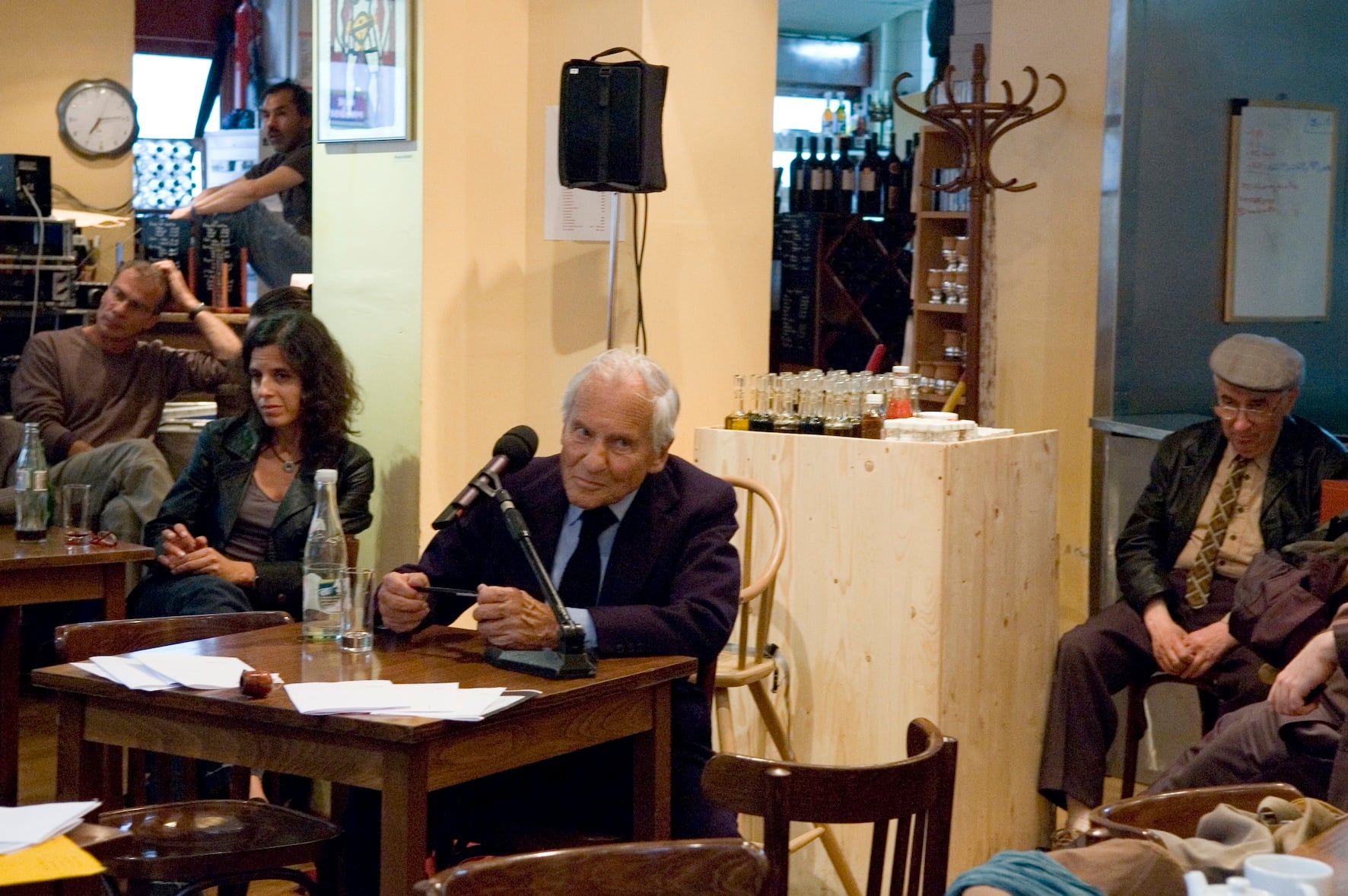 Jean d'Ormesson, French writer, during his participation in the Travaux Publics program