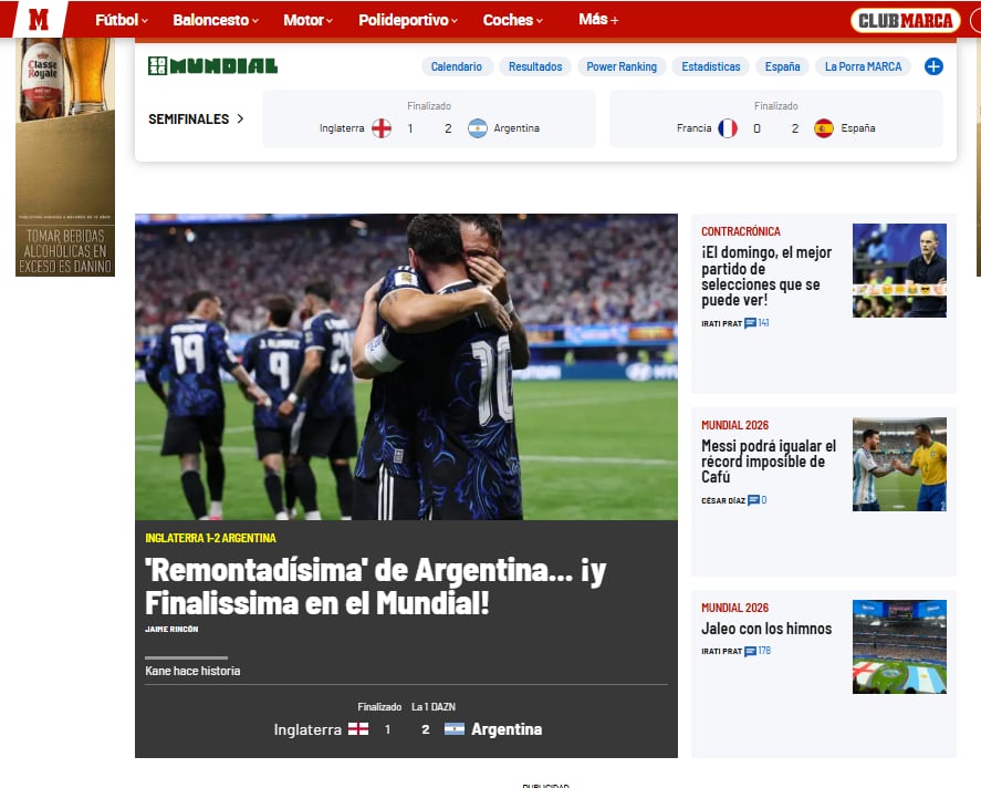 Marca habló de