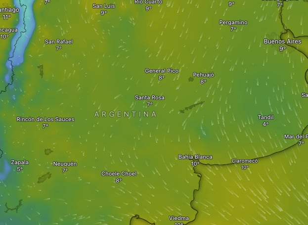 Hay alerta amarilla por lluvias, frío extremo y viento Zonda para este martes 14 de julio: las provincias afectadas