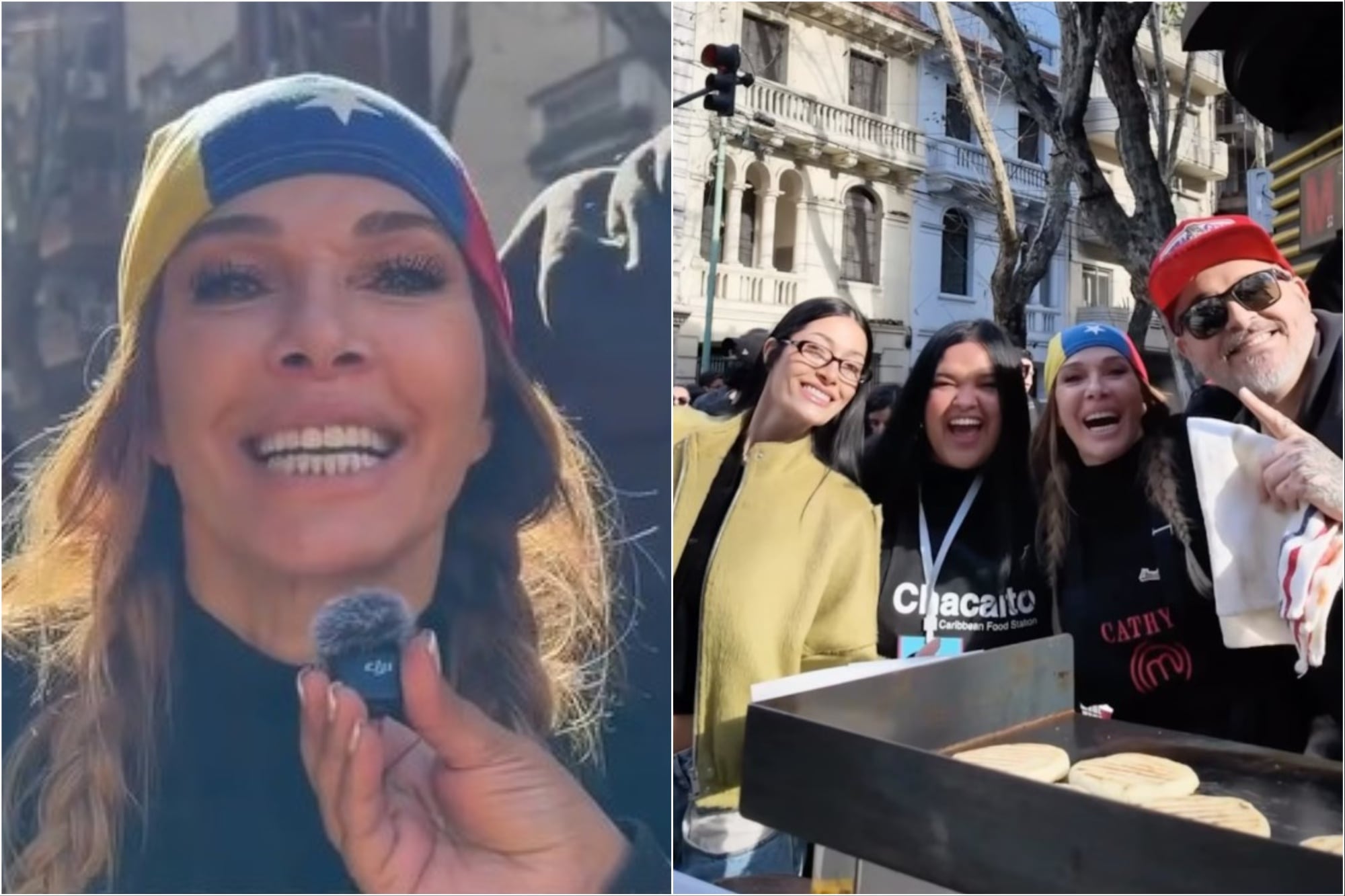 “Arepazo solidario”: así fue la colecta que encabezó Catherine Fulop en Palermo para ayudar a Venezuela