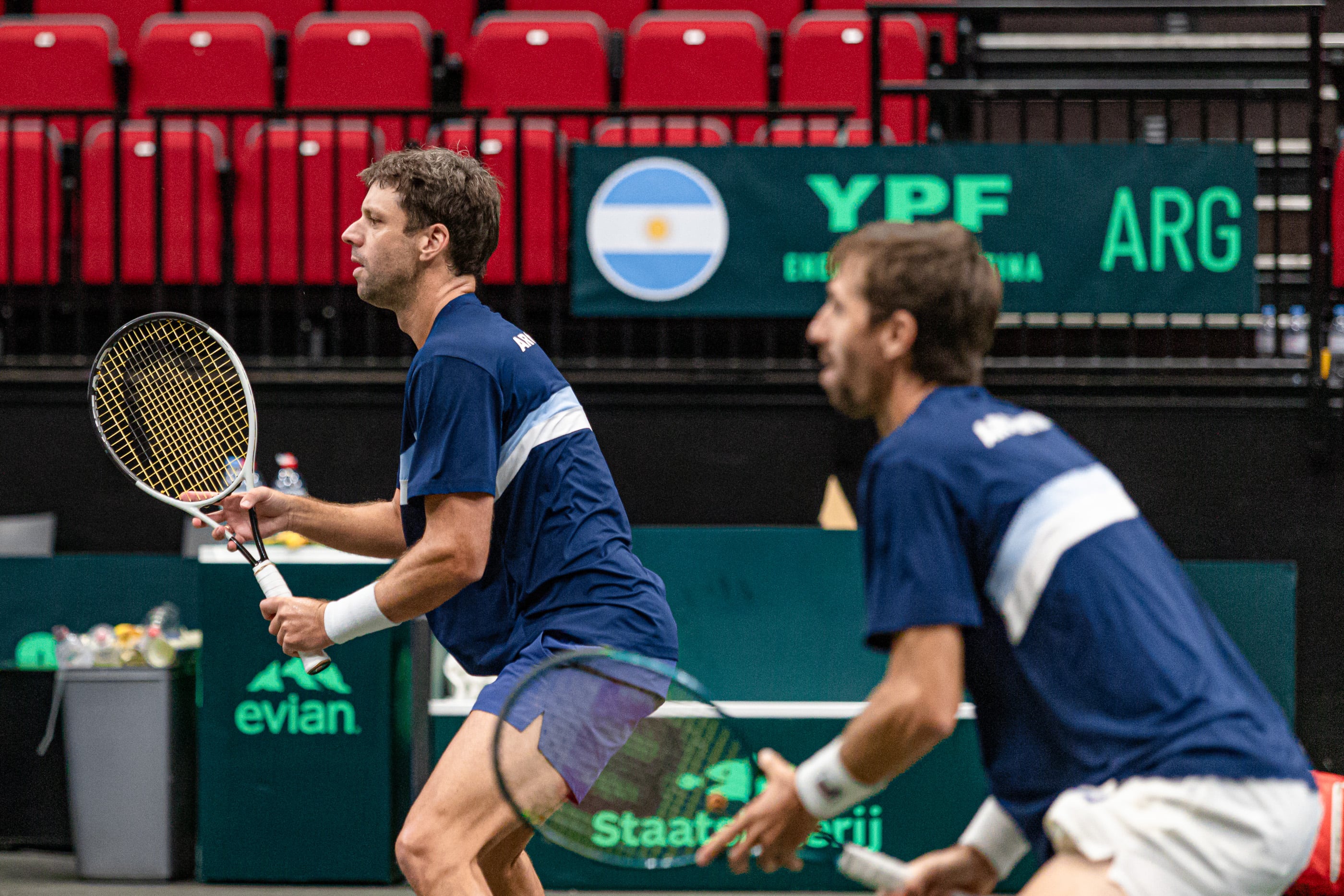 Horacio Zeballos y Andrés Molteni, la pareja argentina de Copa Davis ante Países Bajos, en Groningen