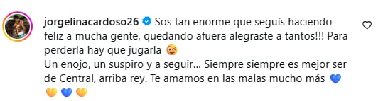 El mensaje de Cardoso