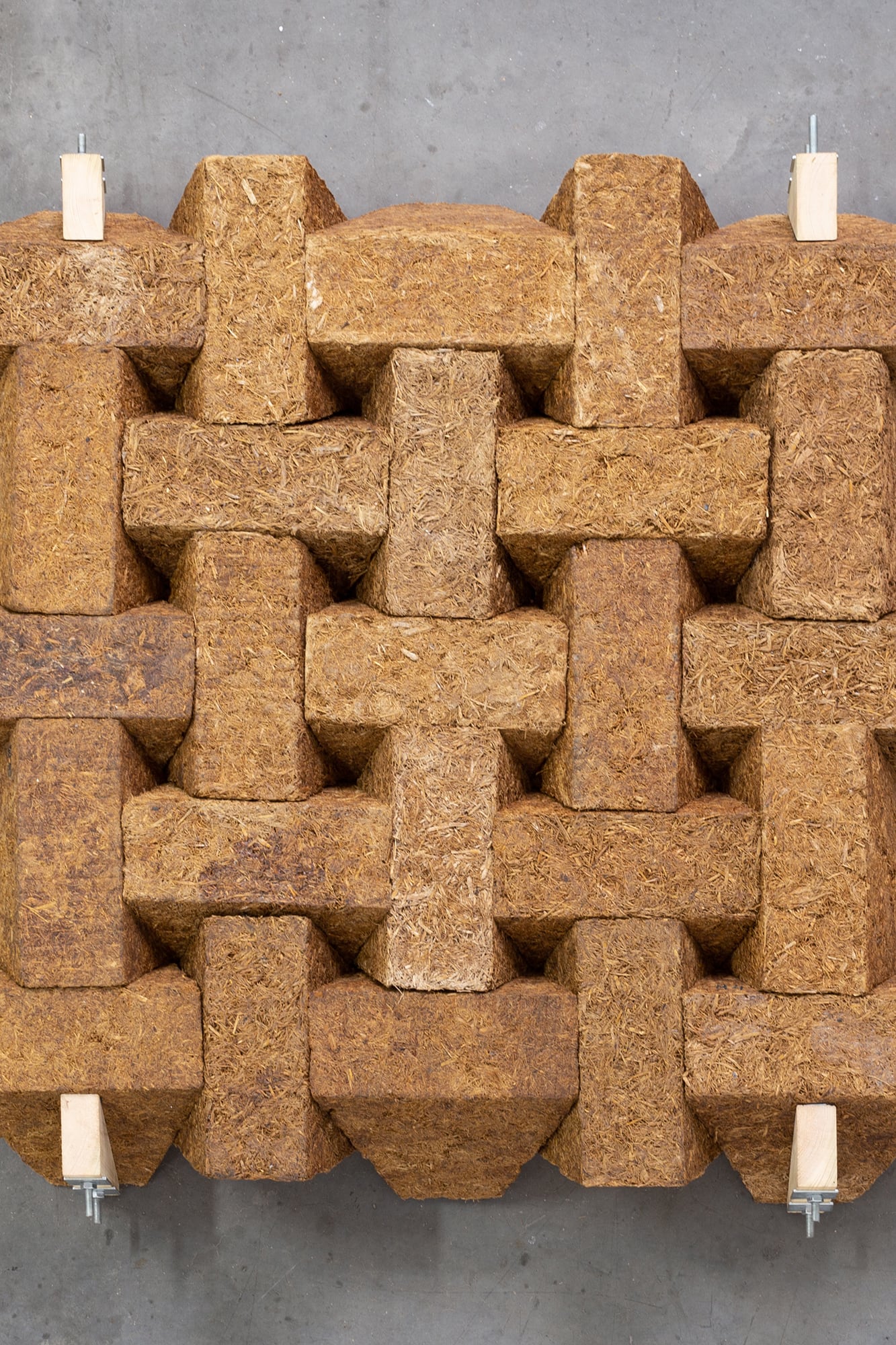Los bloques Sugarcrete están hechos con residuos de los cultivos de caña de azúcar