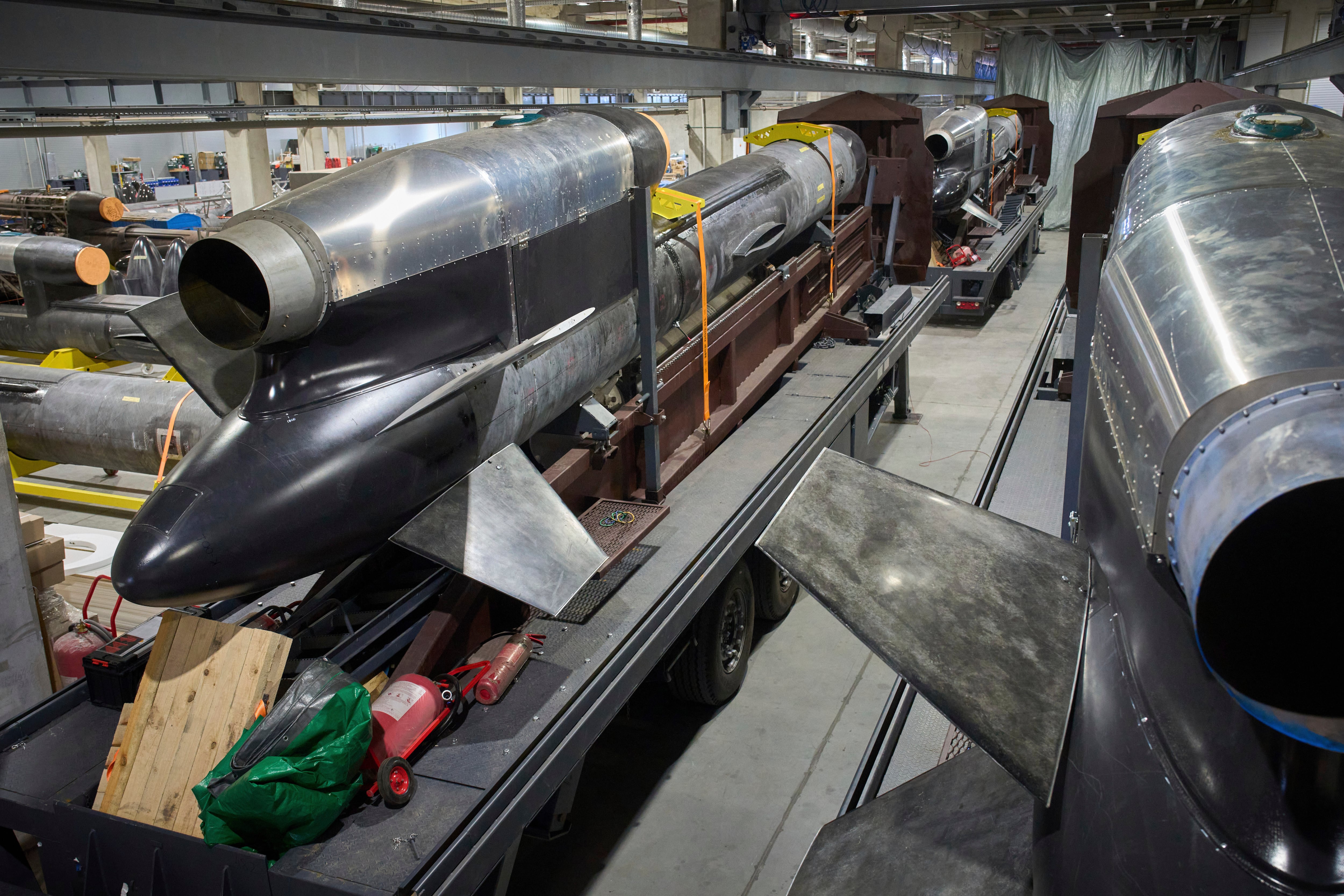 Misiles Flamingo en la fábrica secreta de Fire Point en Ucrania