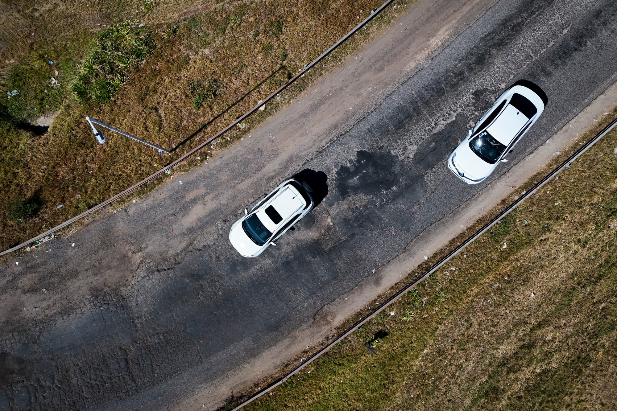 Estado de la ruta 12 a la altura de Zárate