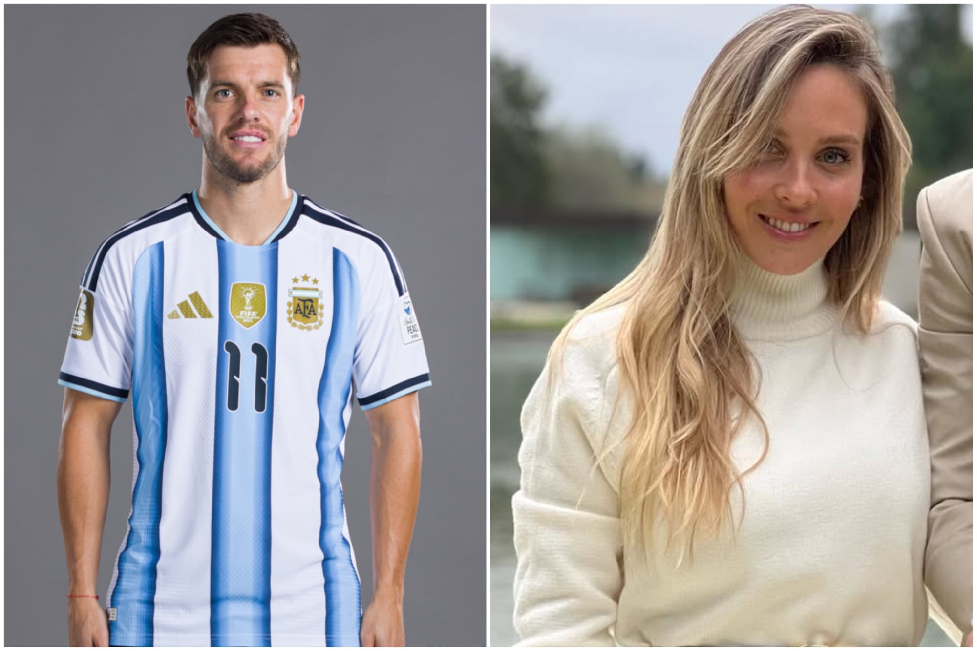 Giovani Lo Celso y Magui Alcacer