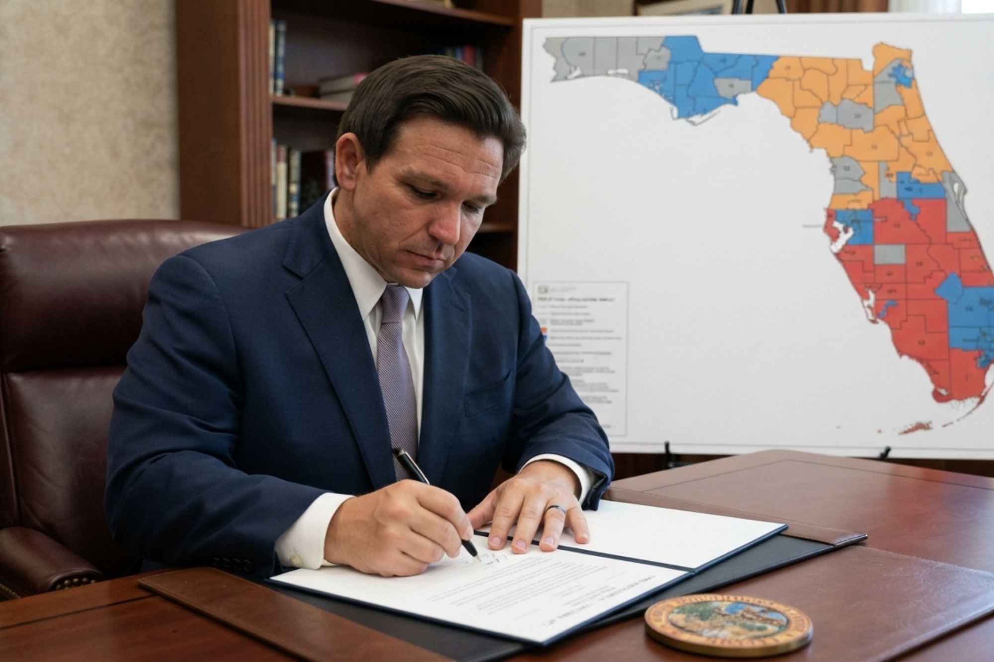 Firmada por DeSantis: la ley oficial de los mapas electorales en Florida que se aplicará en las elecciones 2026