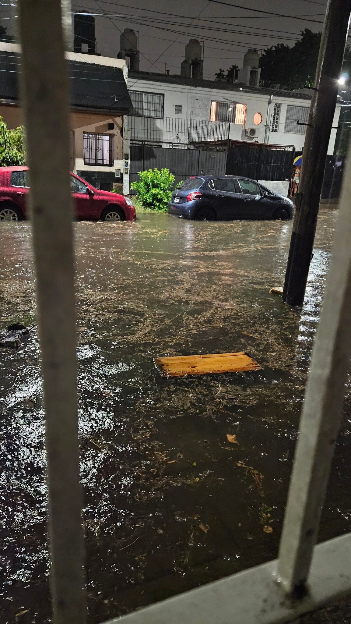 En Avellaneda, como consecuencia de la tormenta y las fuertes lluvias hubo calles que se inundaron