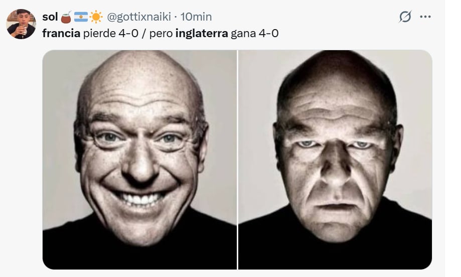 Los mejores memes de Inglaterra vs. Francia