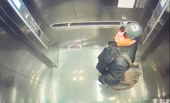 El homicida fue registrado por las cámaras de seguridad