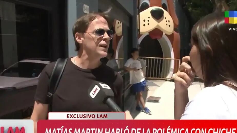 Matías Martin ya había tenido un encontronazo con la prensa tras la pelea de su hijo Luca con Chiche Gelblung