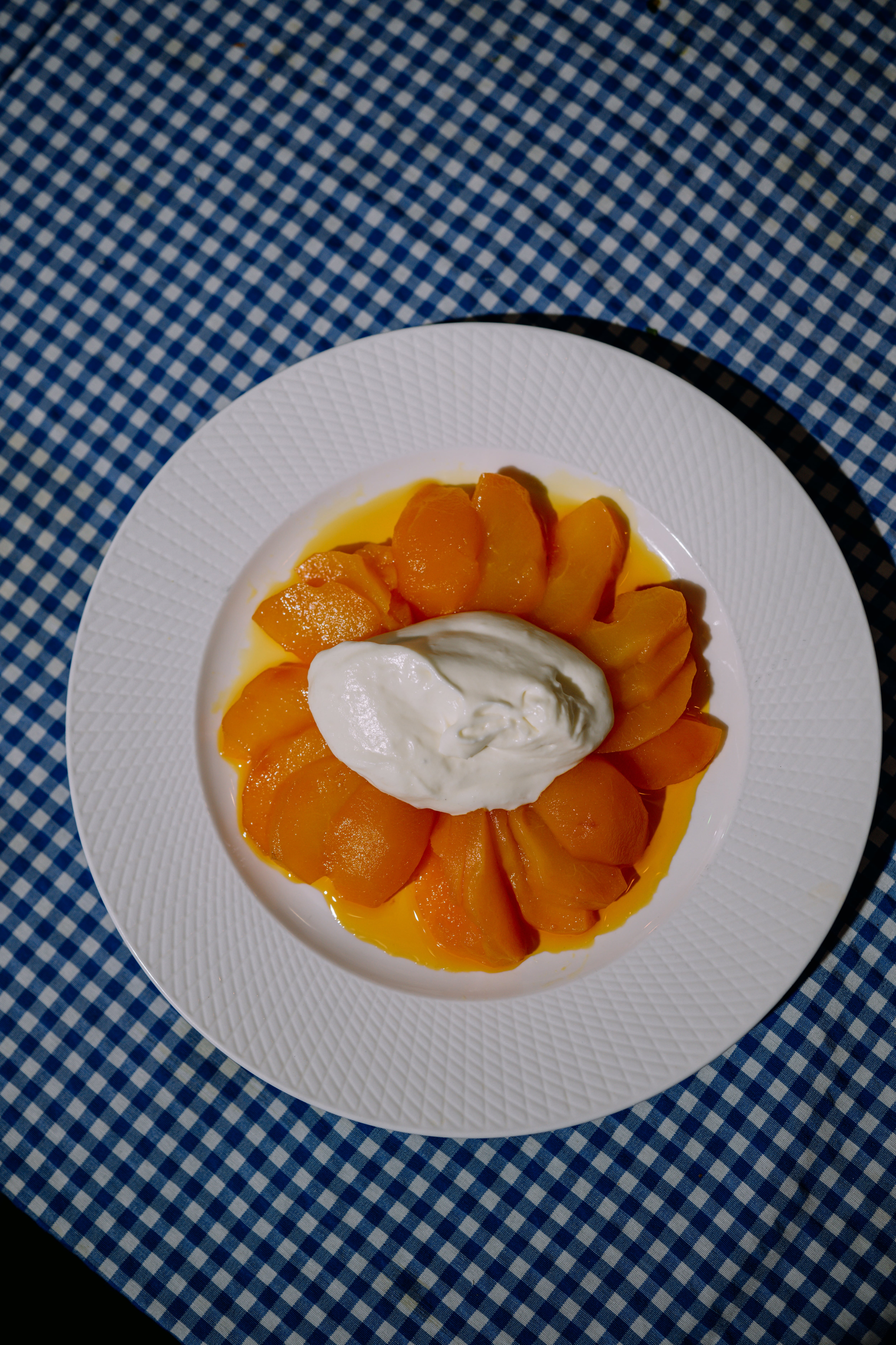 Peras con crema, uno de los postres que ofrecen