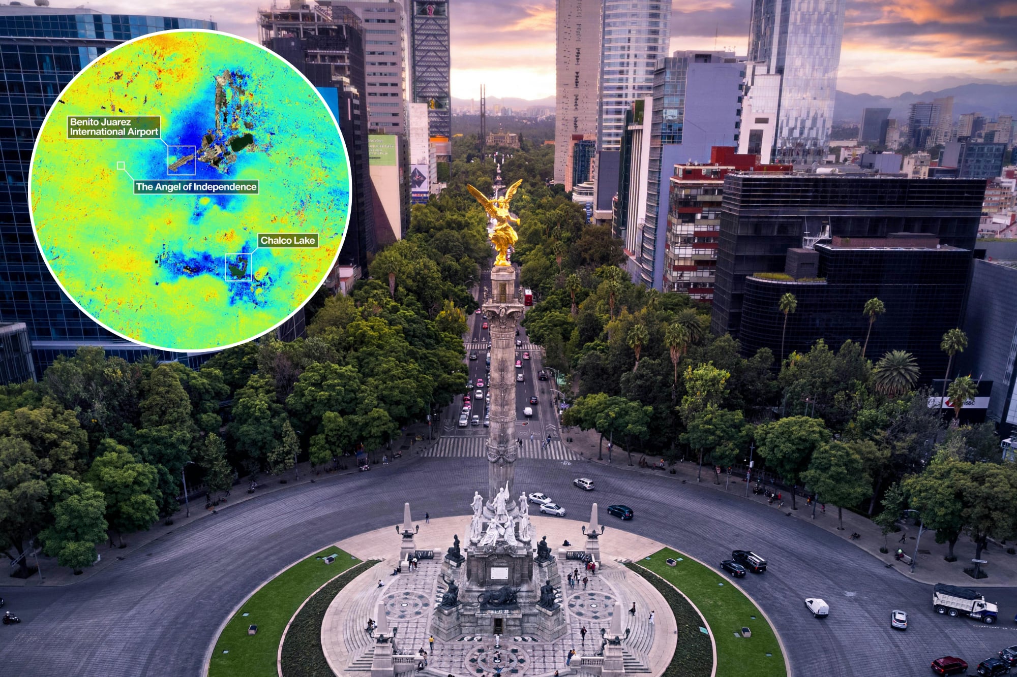 Se hunde Ciudad de México: la NASA confirma que lo hace tan rápido que ya es visible desde el espacio