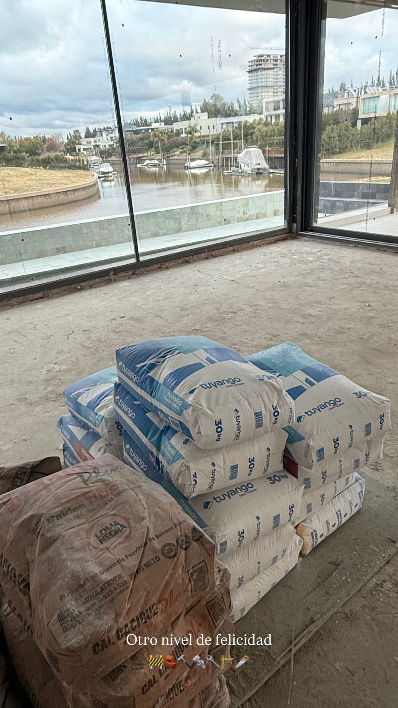 Wanda Nara mostró las remodelaciones que está haciendo en su nueva casa de Nordelta (Foto: Instagram @wanda_nara)