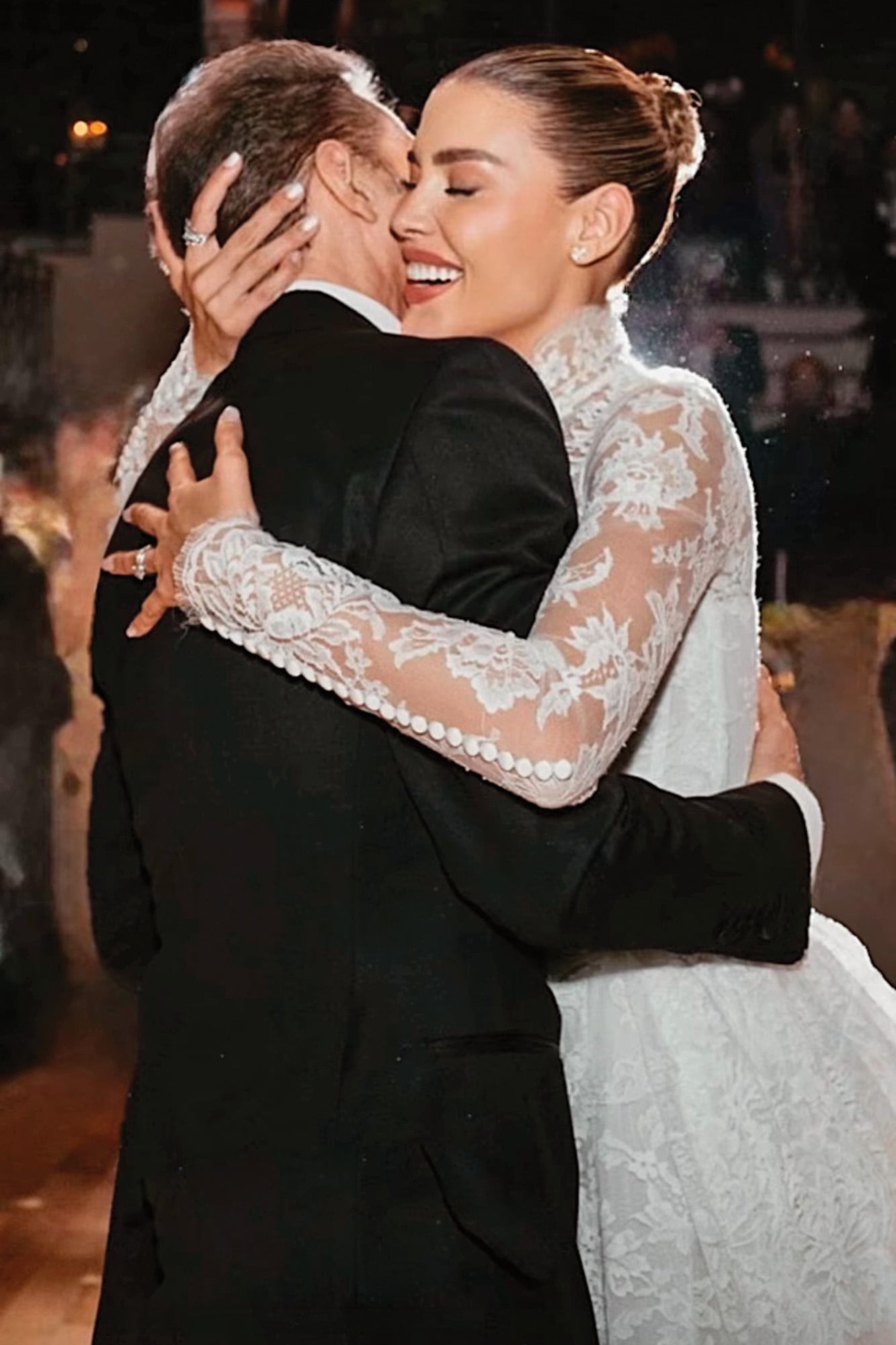 Michelle felicitó a su padre con esta particular imagen