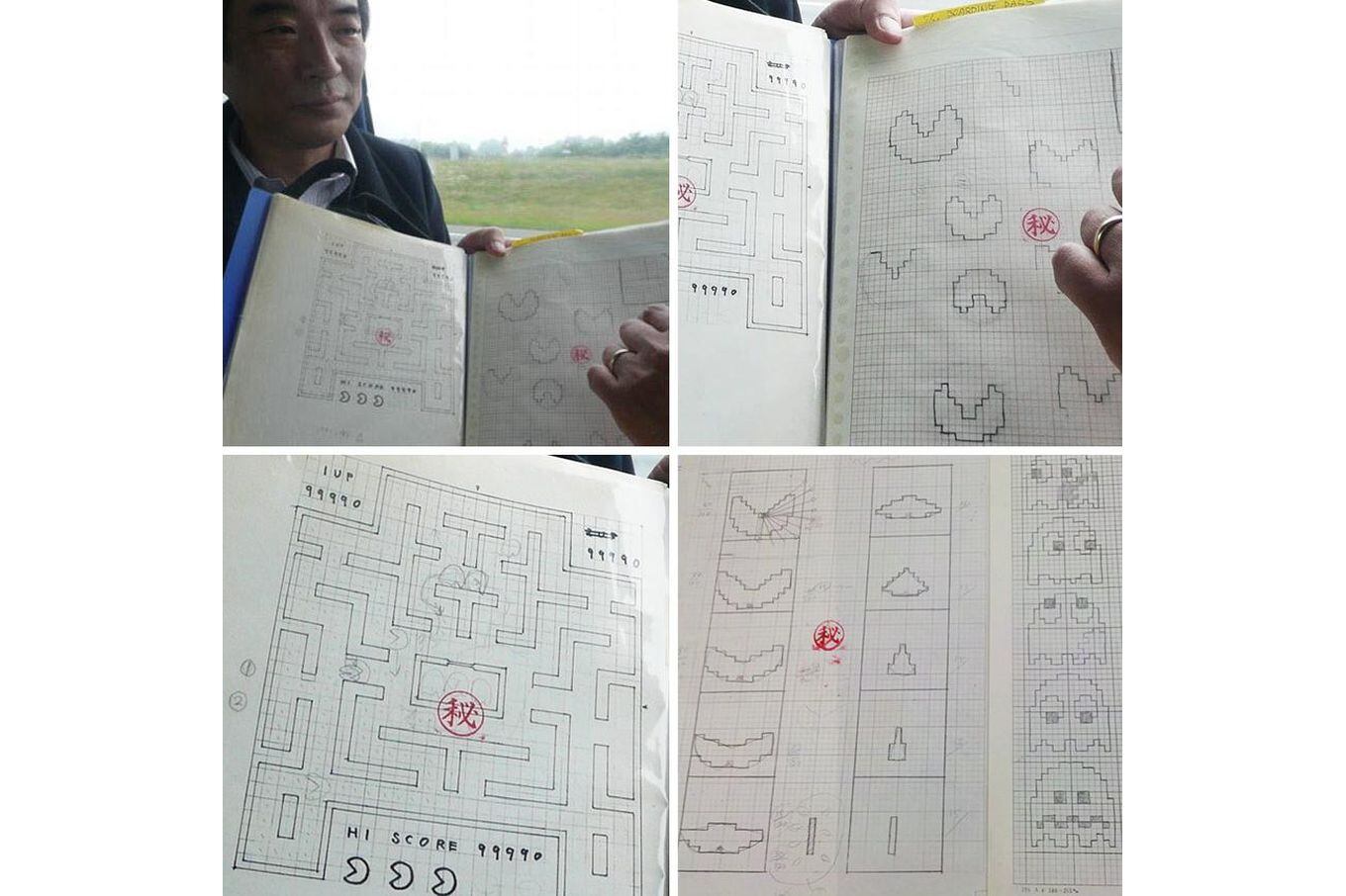 Toru Iwatani, el creador del Pac-Man, muestra los diseños originales en papel de los personajes del juego