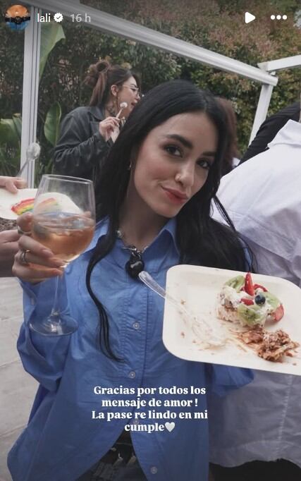 Lali organizó una fiesta privada con amigos y familiares