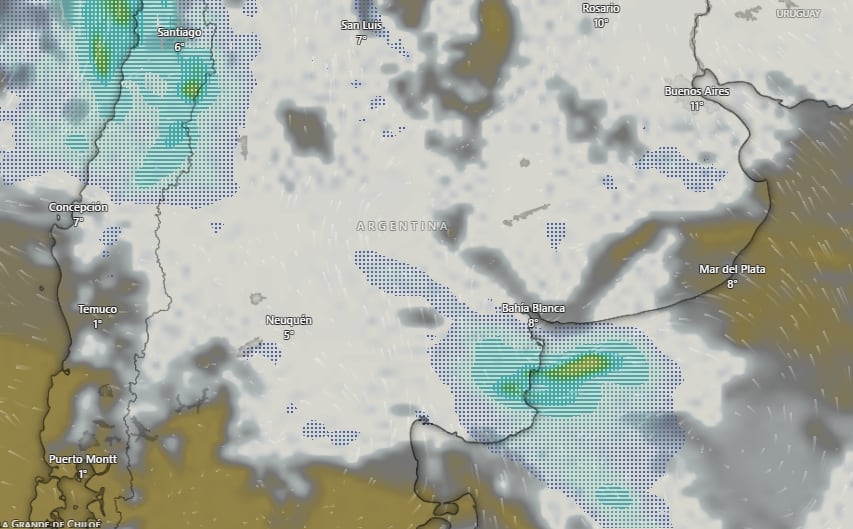 Hay alerta naranja y amarilla por tormentas, nevadas, lluvias y vientos para este lunes 20 de julio: las provincias afectadas