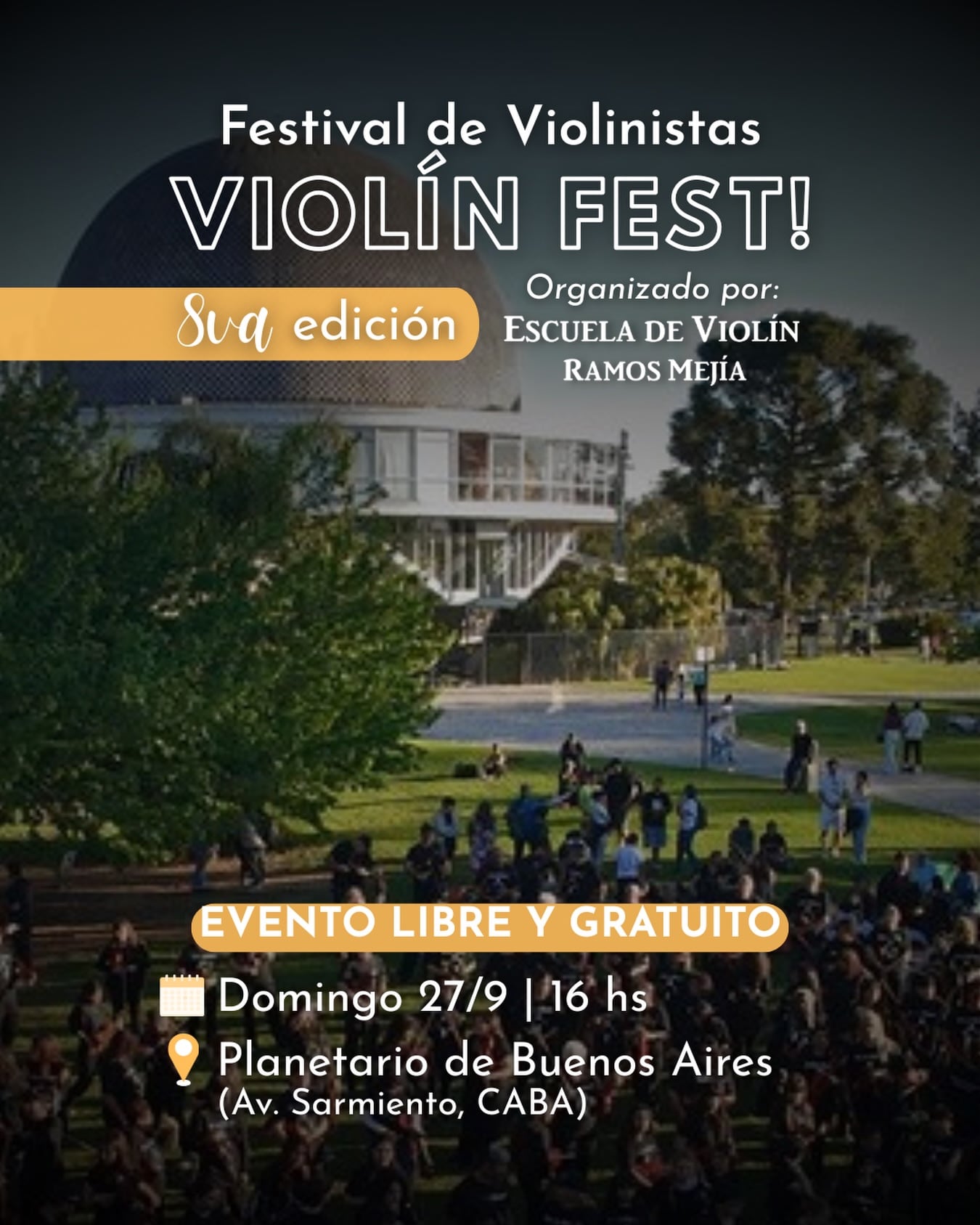 Una propuesta musical en el Planetario de la Ciudad Autónoma de Buenos Aires