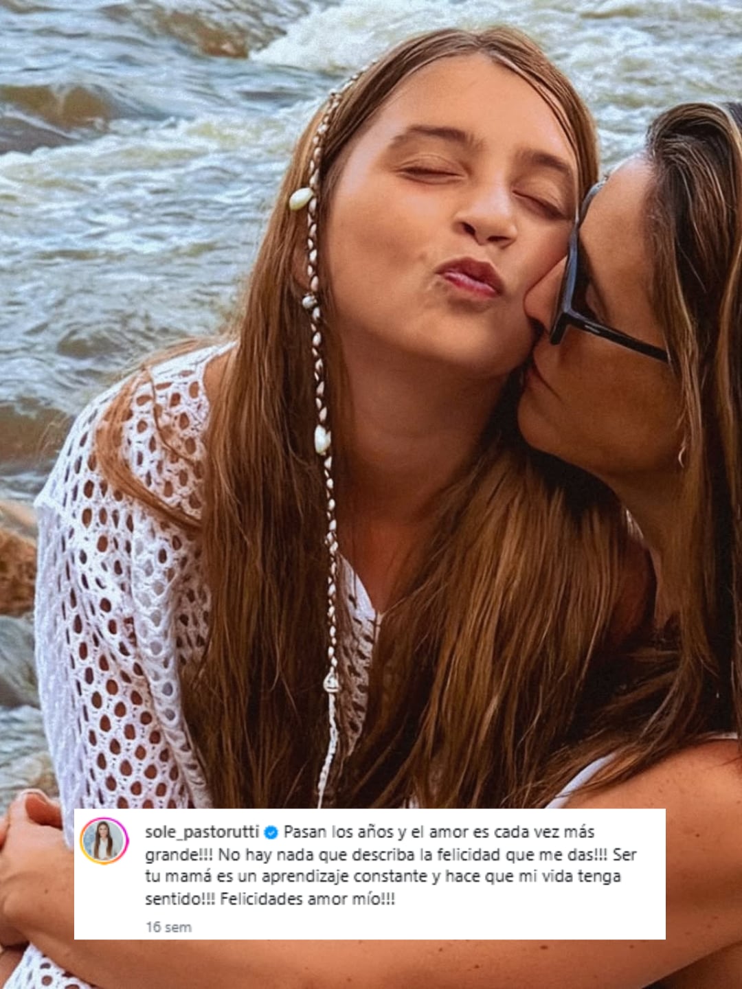 El 19 de febrero, la cantante saludó a su hija menor en las redes por sus 13 años (Foto: Instagram @sole_pastorutti)