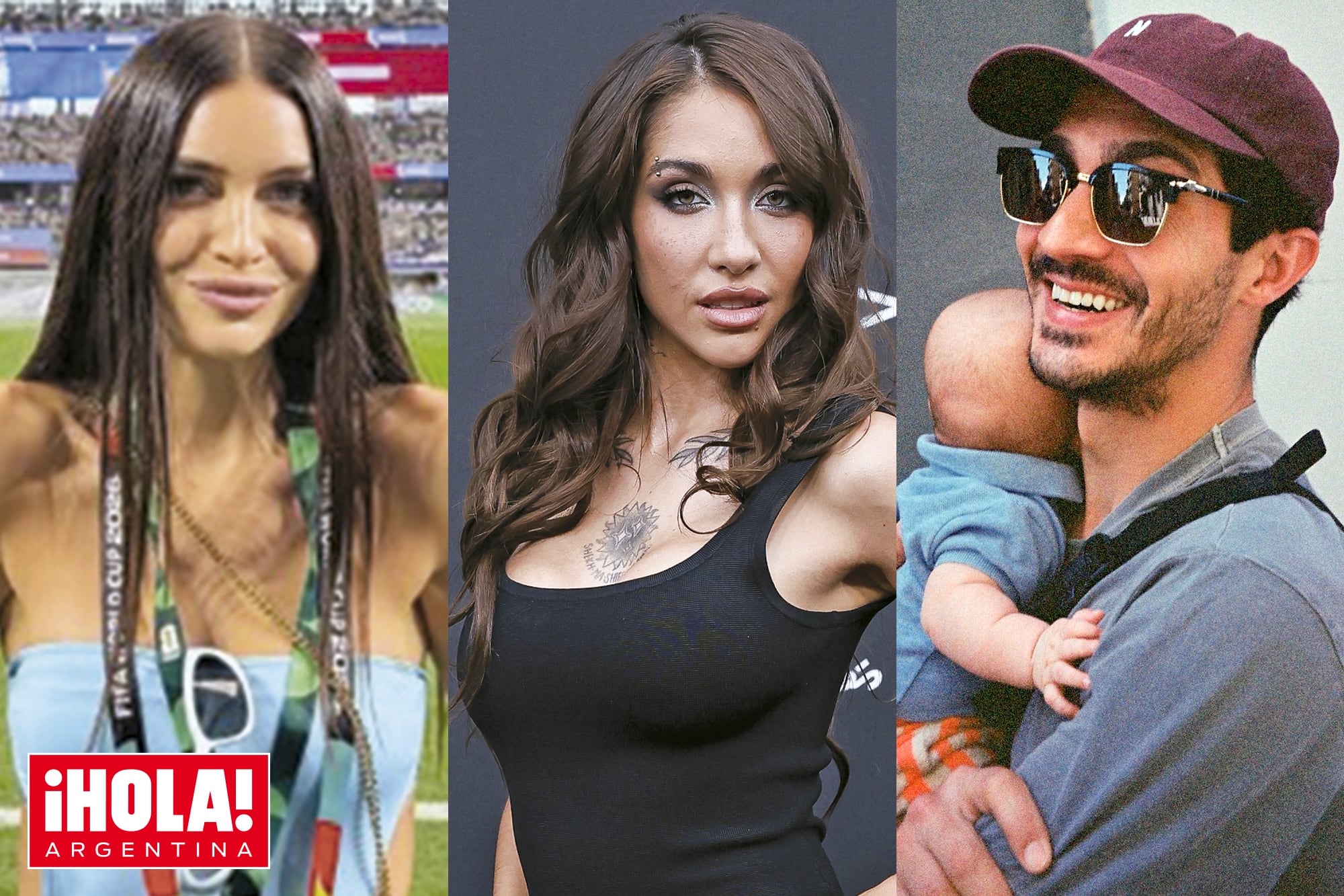 En fotos. El sexy recreo de hidratación de Zaira Nara, el huracán María Becerra en Madrid y la carita del bebé de Chino Darín