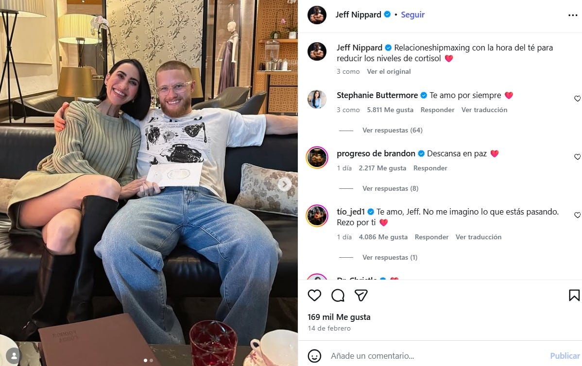 La publicación de la pareja en San Valentín