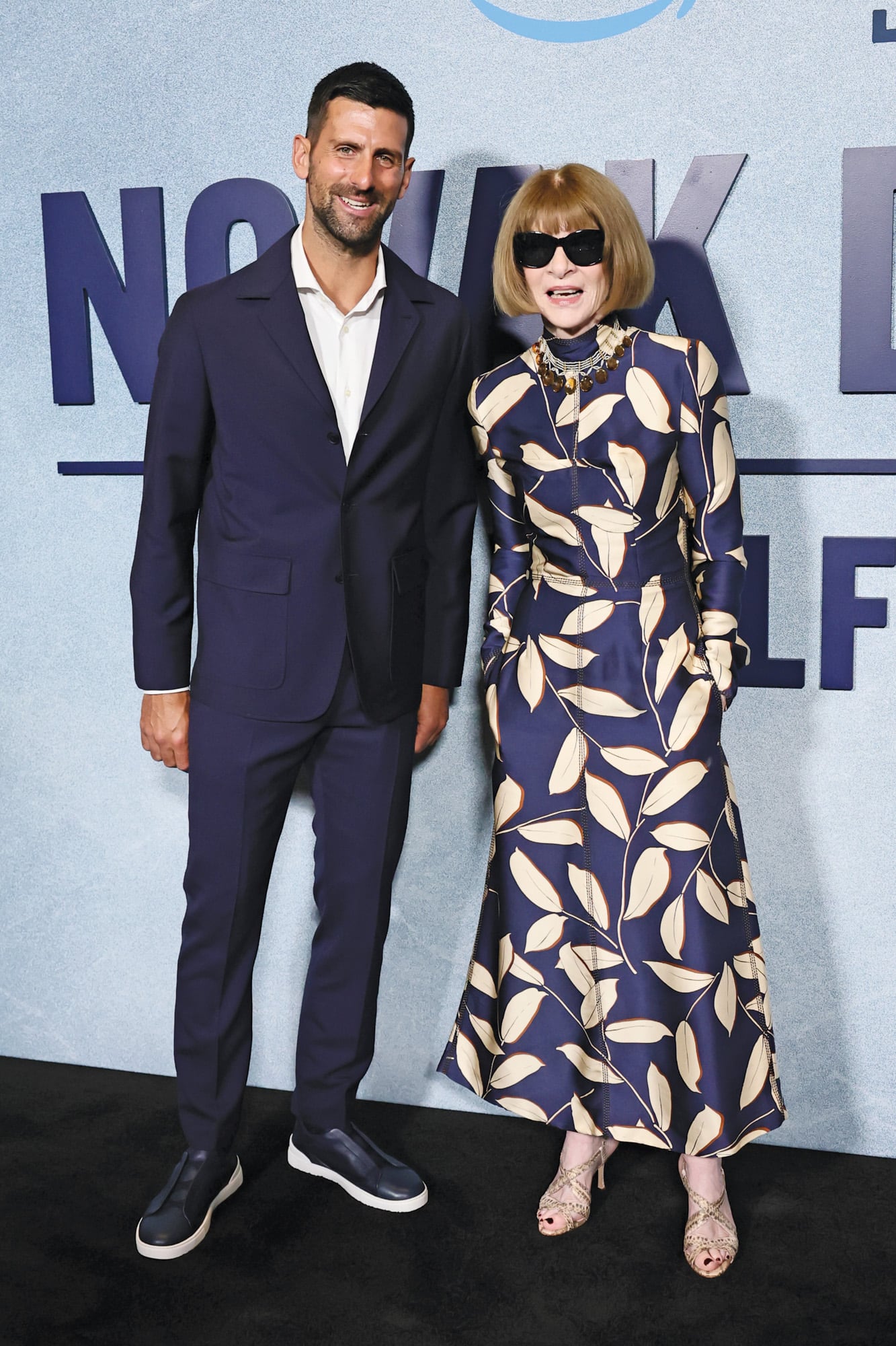 Djokovic posa con Anna Wintour