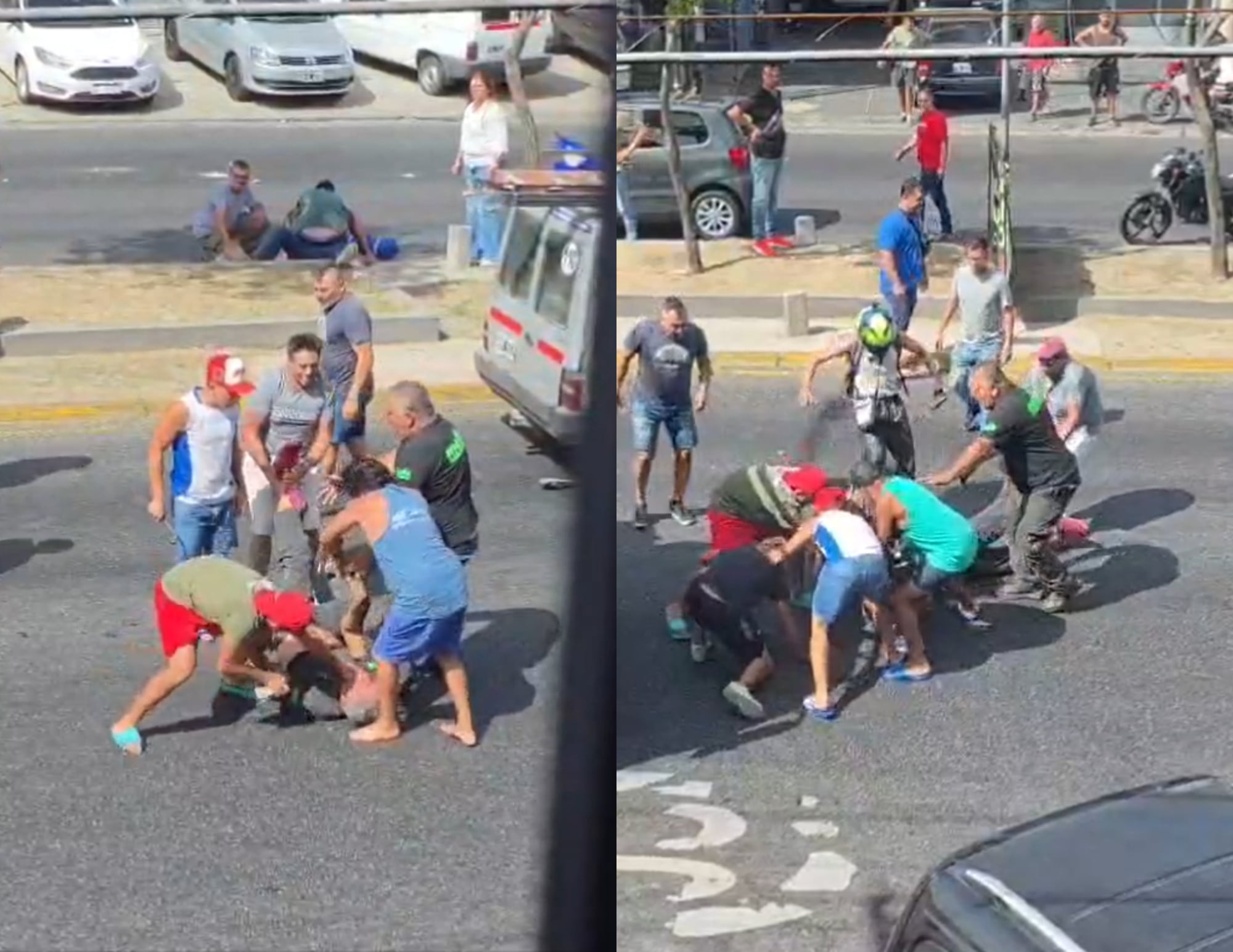 Castelar: una violenta pelea de tránsito terminó con un hombre internado y dos detenidos