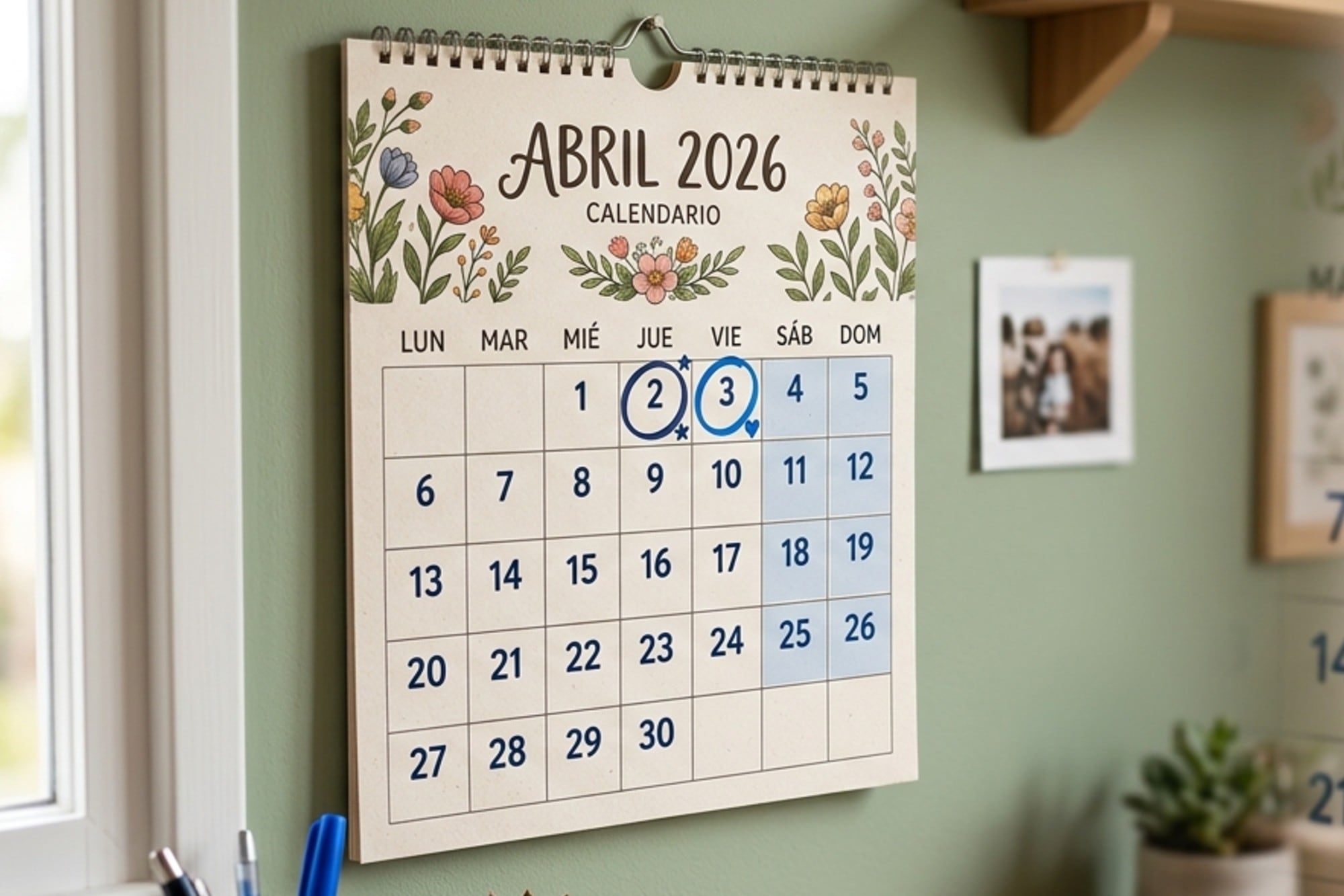 Feriados de abril 2026: calendario de Semana Santa y fin de semana largo