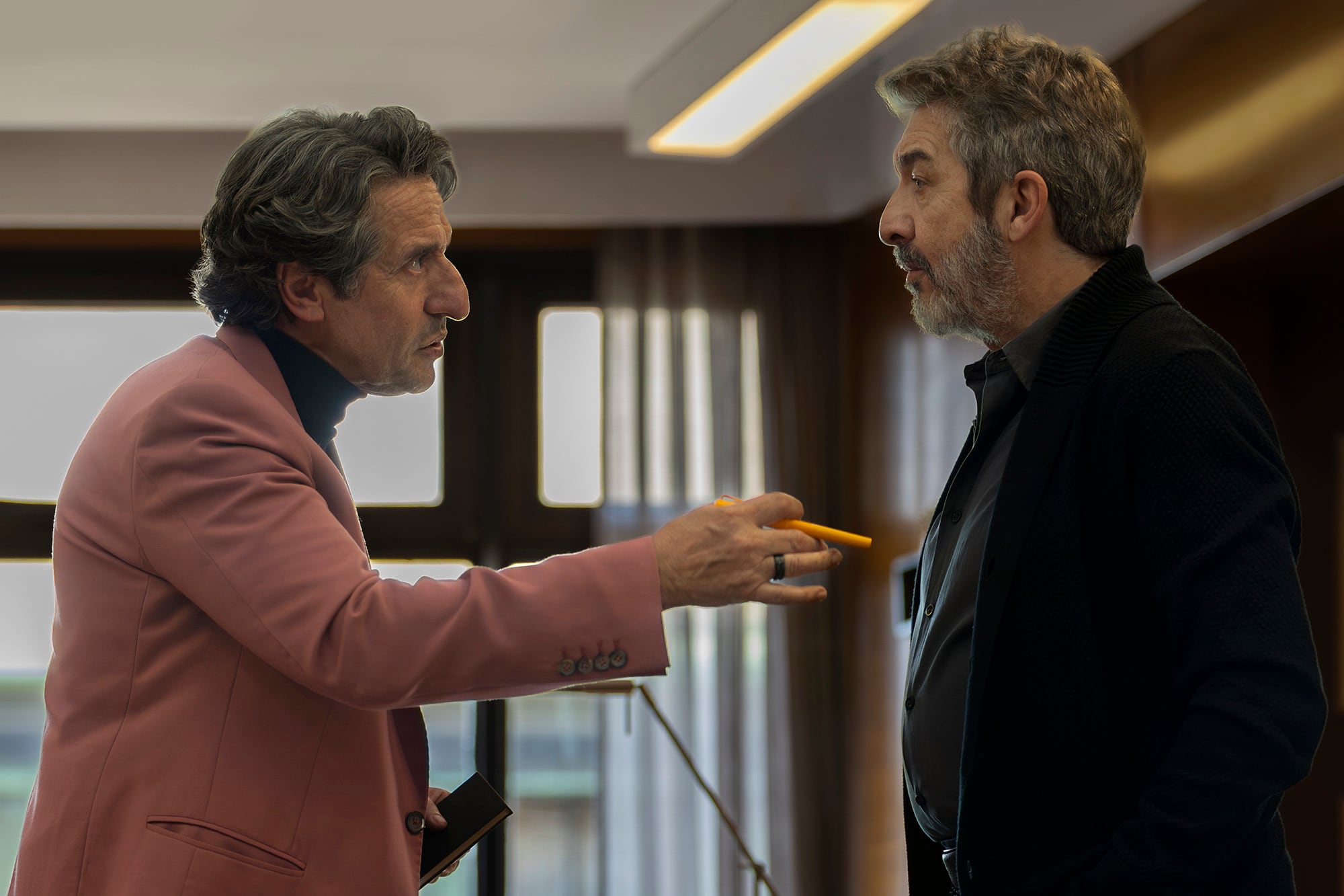 Diego Peretti y Ricardo Darín en Lo Dejamos Acá