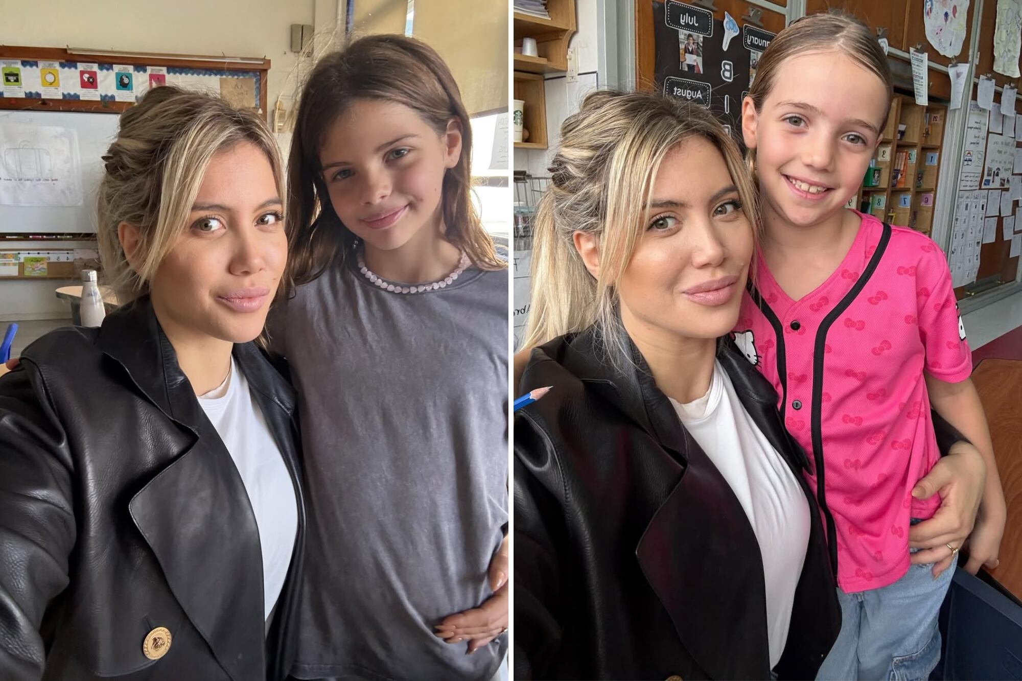 Semanas atrás, la conductora de MasterChef asistió a la institución educativa para acompañar a sus hijas en una exposición llamada