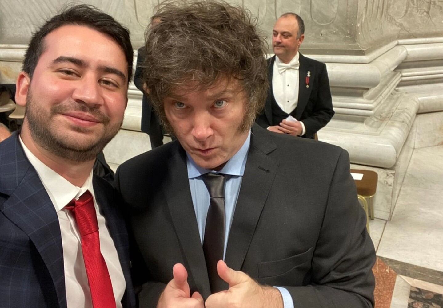 Nahuel Sotelo y Javier Milei