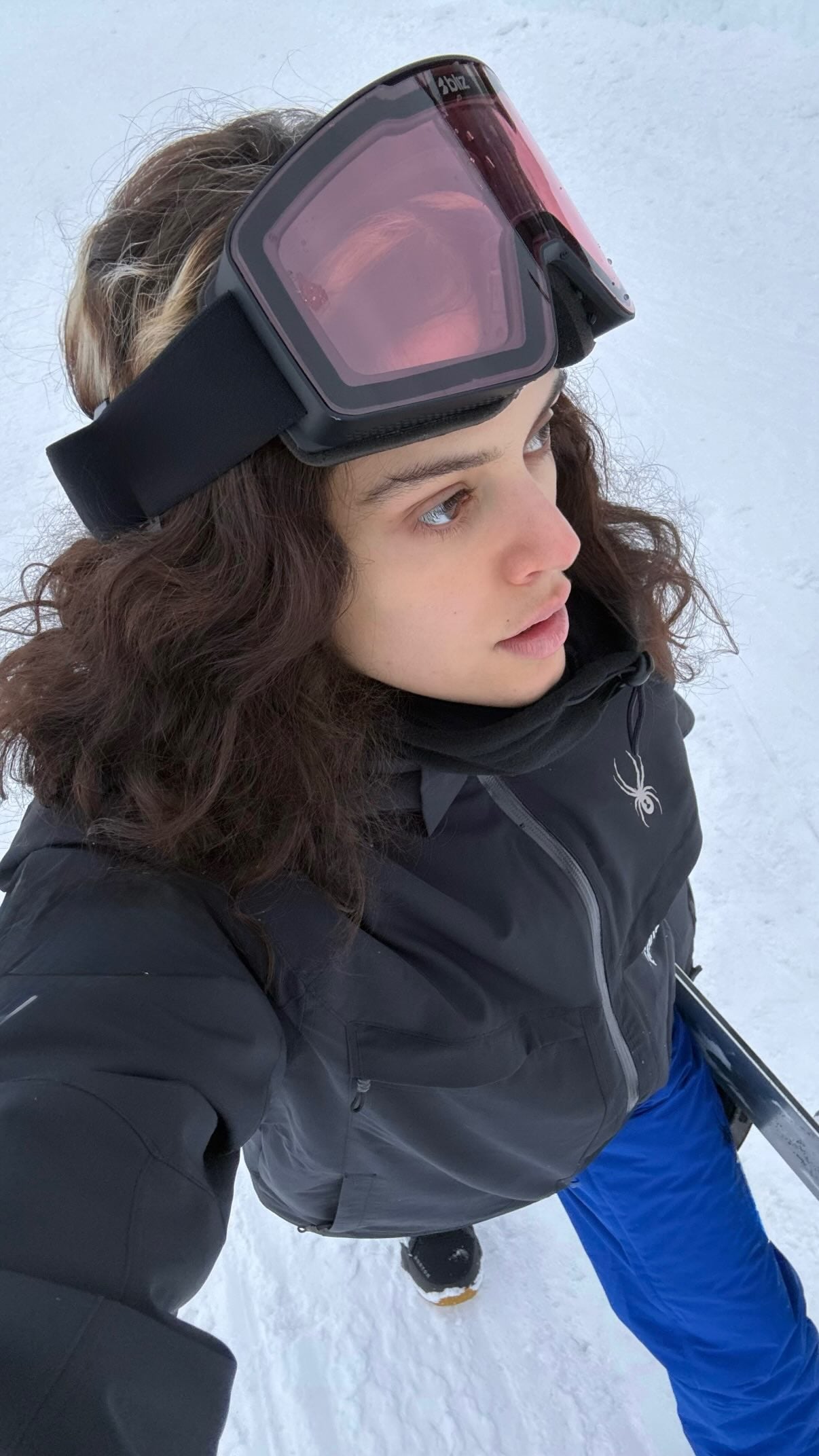 Rosalía disfrutó de la nieve en la Cordillera de los Andes antes de llegar a Buenos Aires