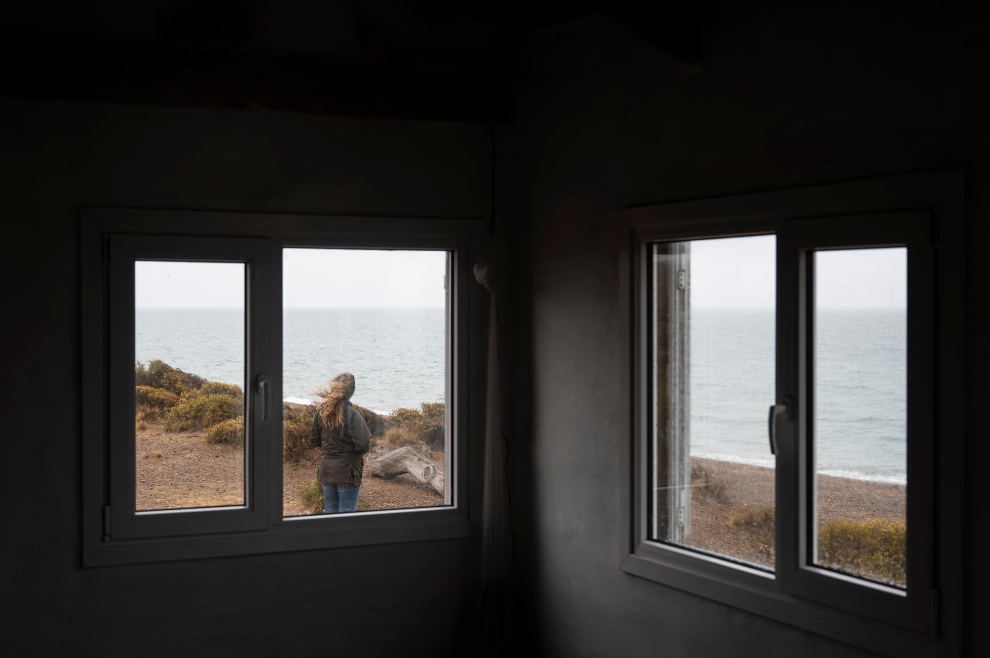 El refugio Matilde está a algunos minutos del casco de la estancia y frente al mar