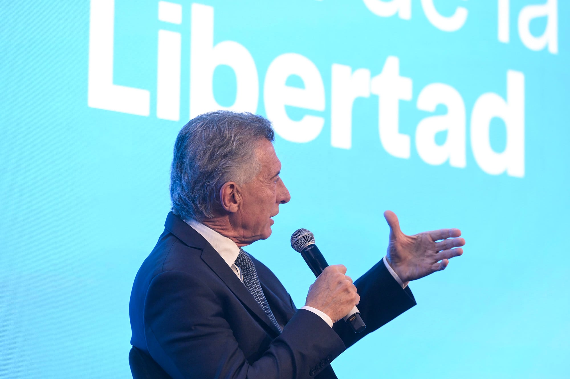 Mauricio Macri en la cena de la Fundación Libertad