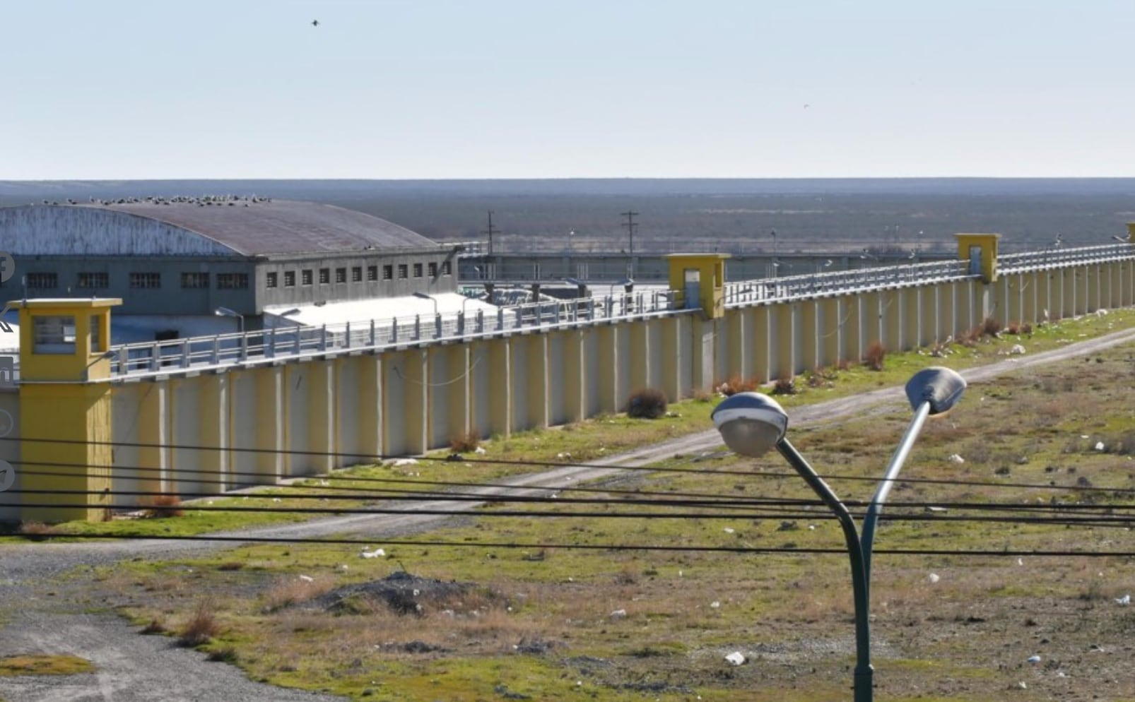 La Unidad Penal N°6 del Servicio Penitenciario Federal (SPF) en la ciudad de Rawson, Provincia de Chubut, en una imagen reciente