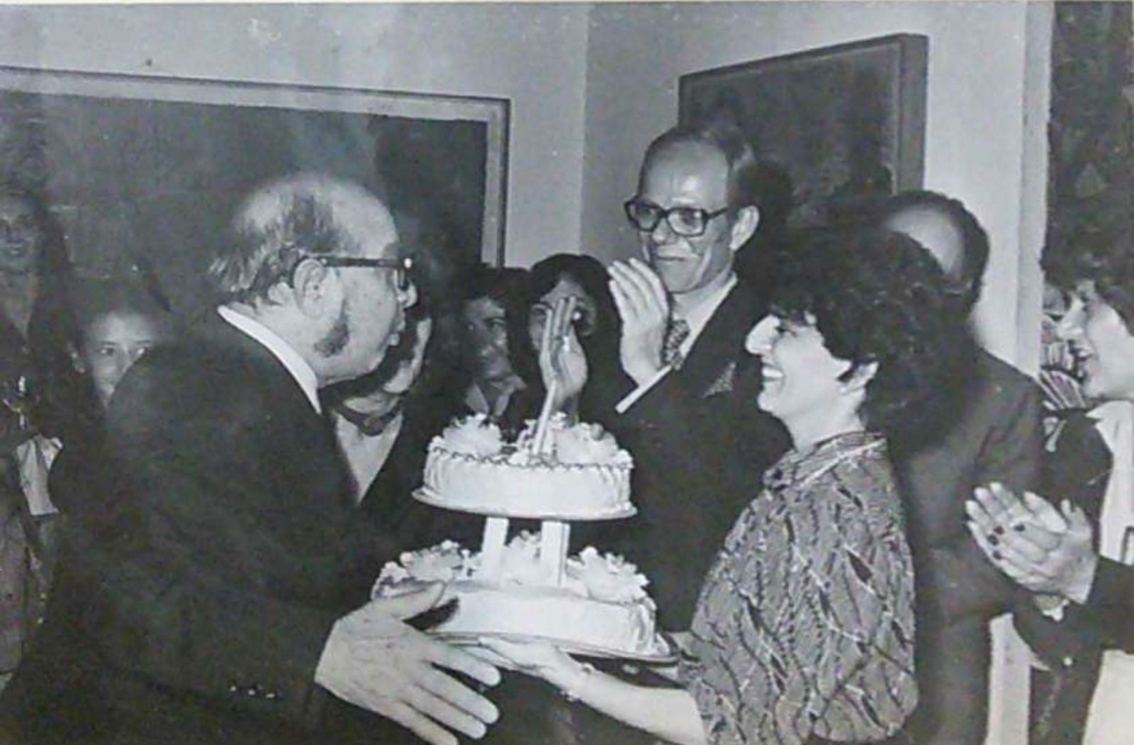 Antonio Berni celebró sus 75 años con Jorge Helft y Marion Eppinger en la Fundación San Telmo