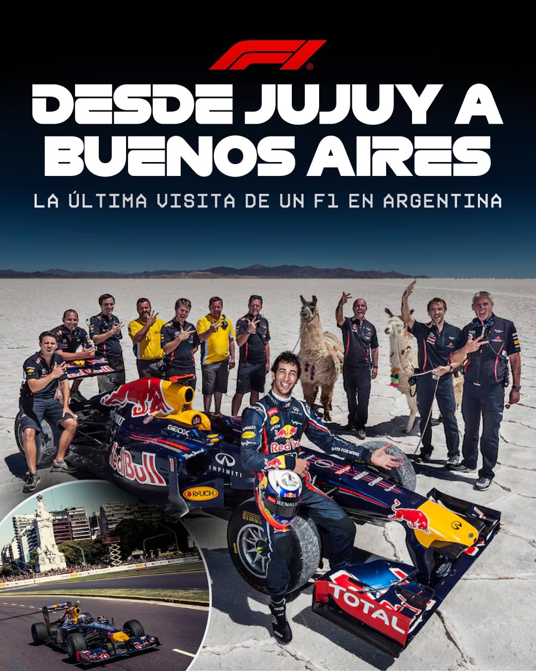 La última visita al país de un automovilista de Fórmula 1 fue la de Daniel Ricciardo