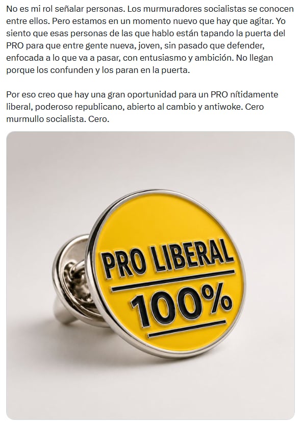 El remate de la publicación de De Andreis con una imagen más que alusiva