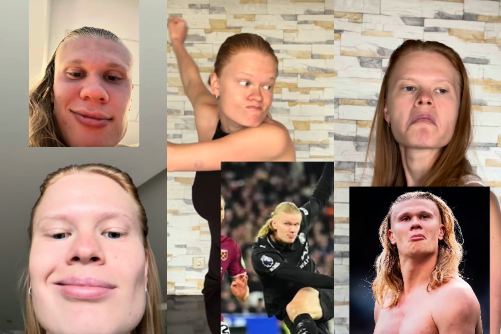 Anastasia Kostromitina, una influencer rusa, sorprendió con su parecido con Haaland (Foto: Instagram)