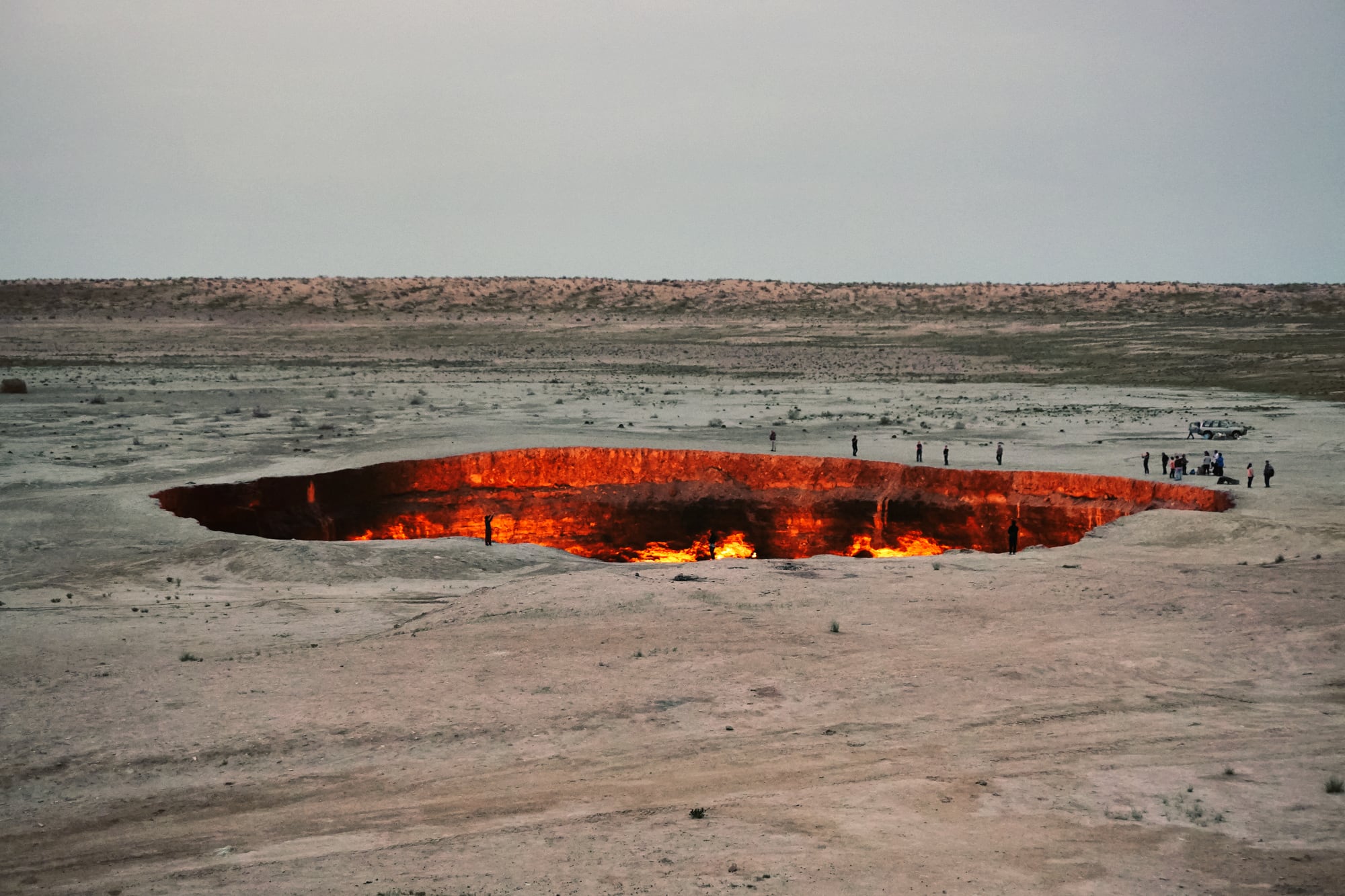 “La Puerta al Infierno” se encuentra en el desierto de Turkmenistán