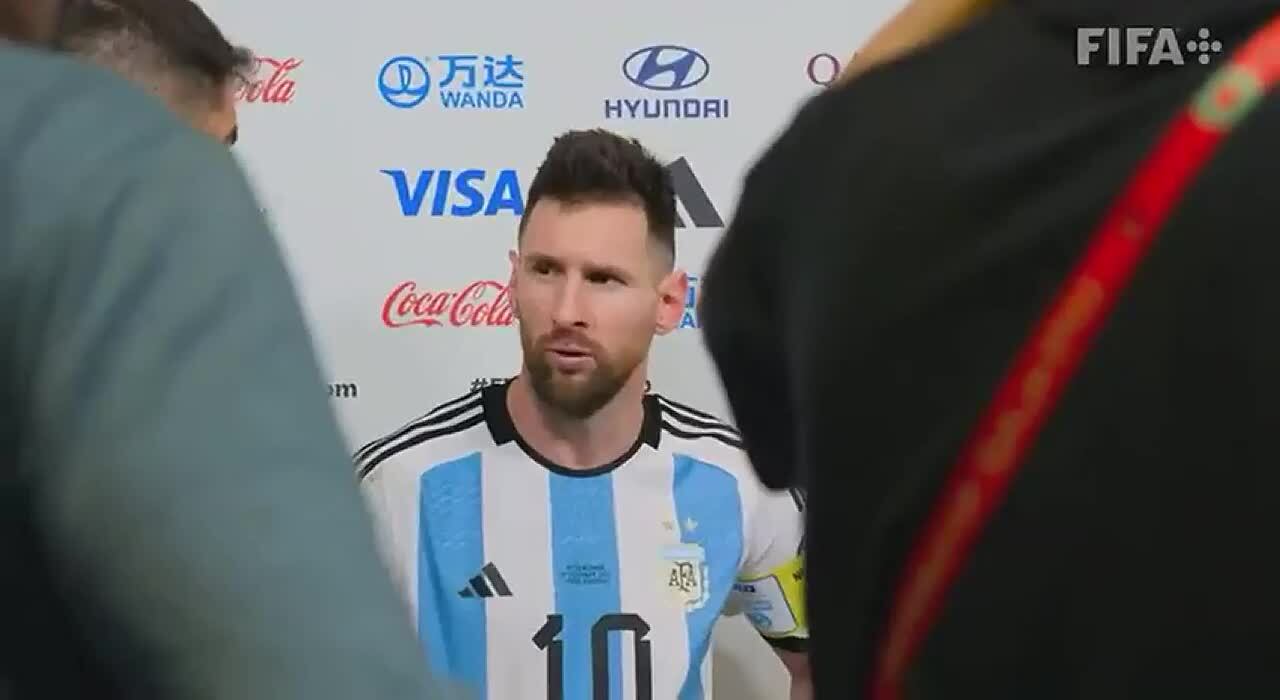 Una de las imágenes inéditas del cruce entre Messi y Weghorst en el Mundial de Qatar