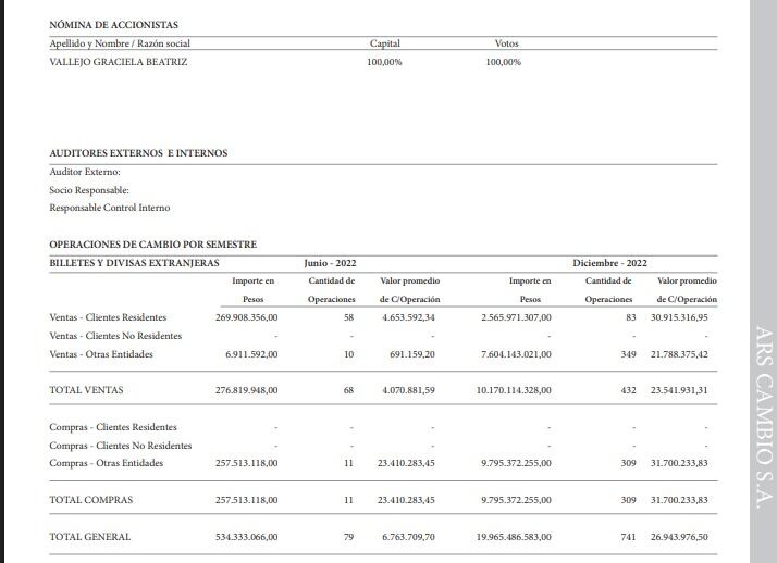 Informe de entidades no financieras, publicado por el BCRA