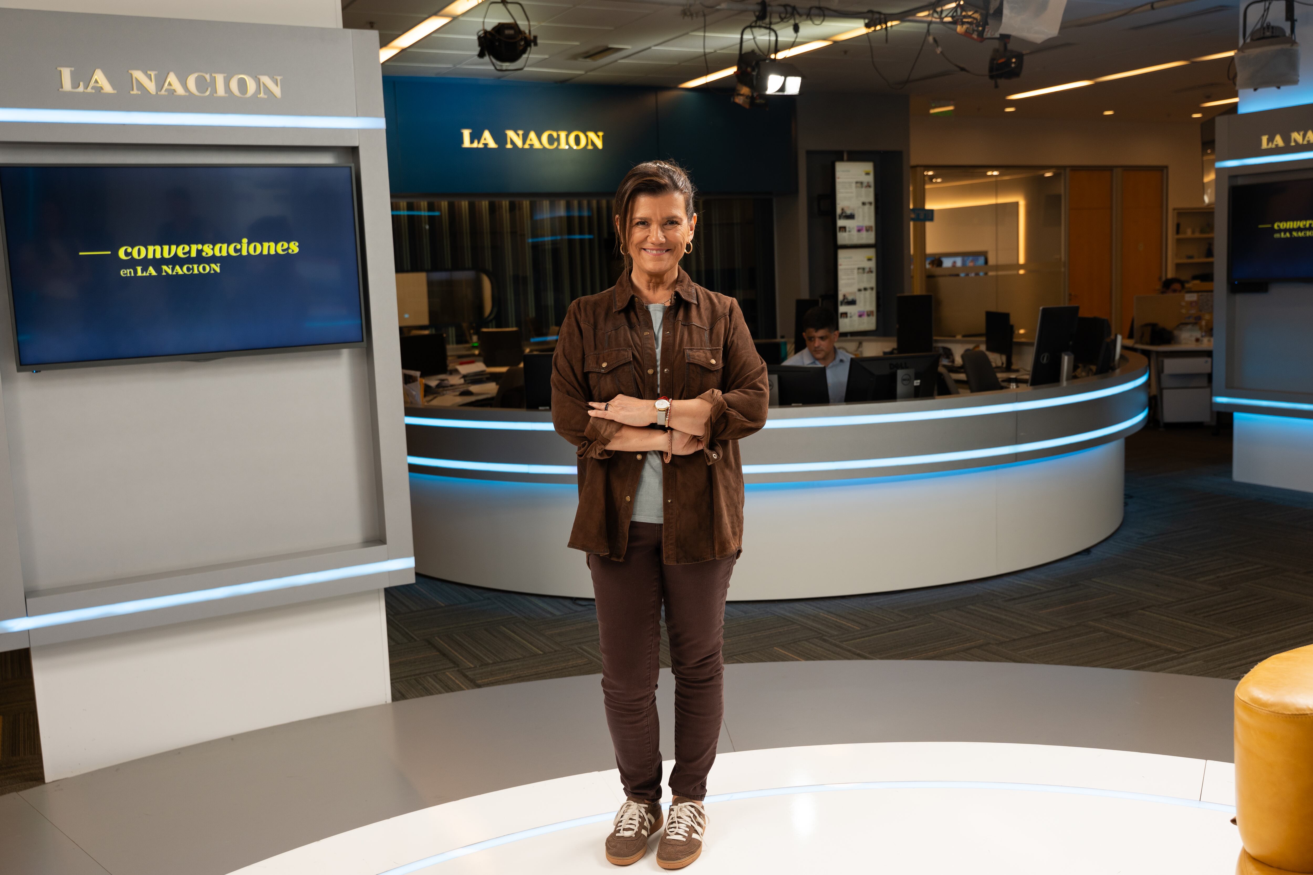 La escritora chilena Pilar Sordo en la redacción de La Nacion