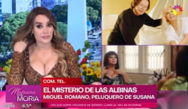 Miguel Romano y su hija revelaron el método que empleaban para la melena de Susana Giménez (Foto: Captura TV)