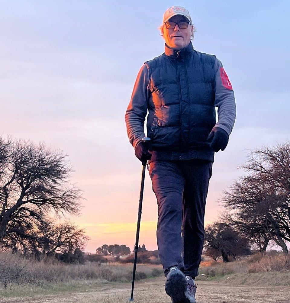 Lucas decidió hacer el Camino de Santiago.