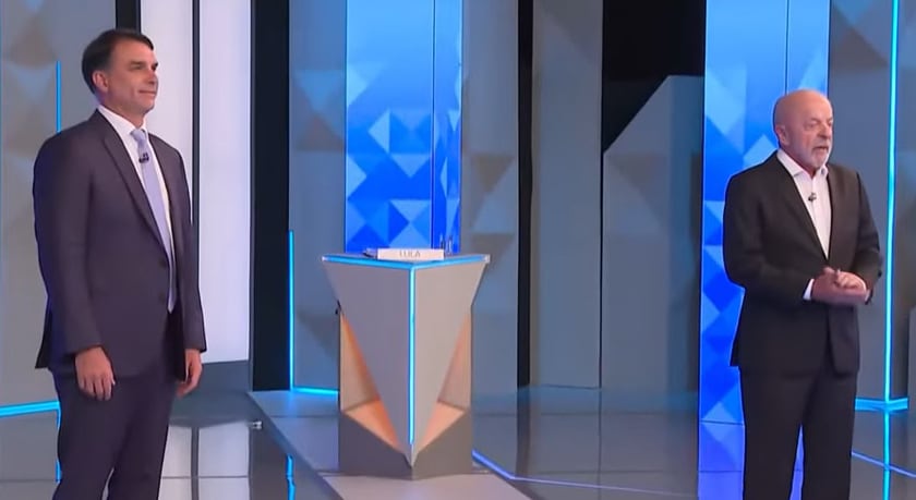Los candidatos antes del inicio del debate