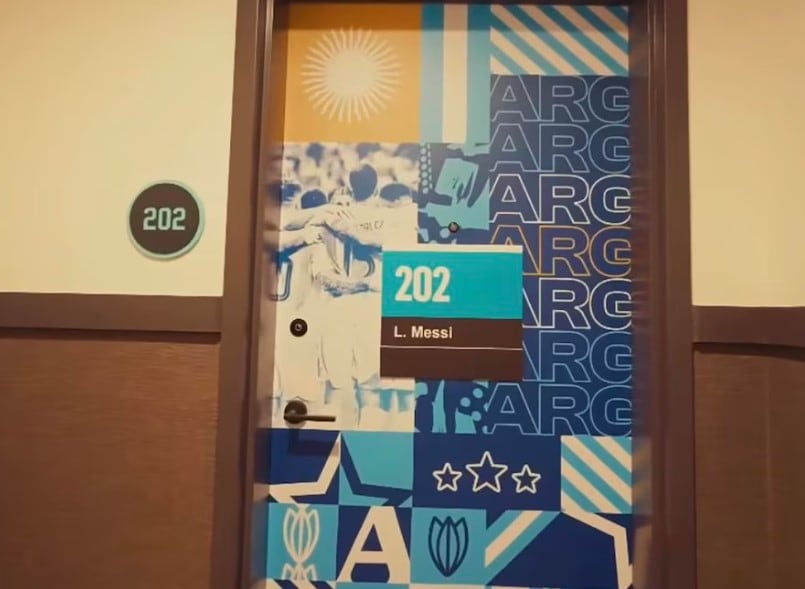 El detalle oculto de la habitación de Messi en el hotel de la selección que ilusiona a todos: creer o reventar.