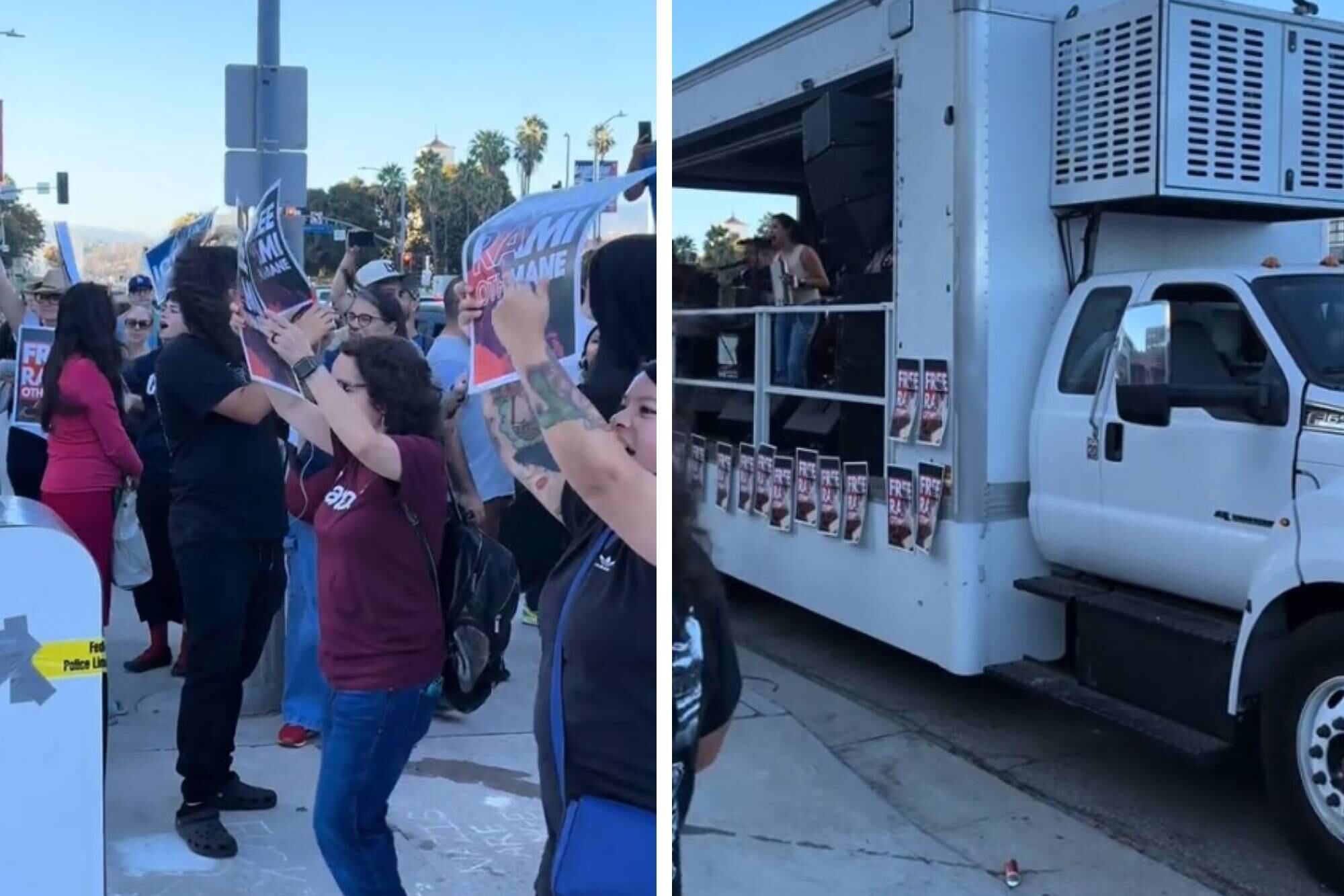 Así fue la protesta contra los agentes del ICE